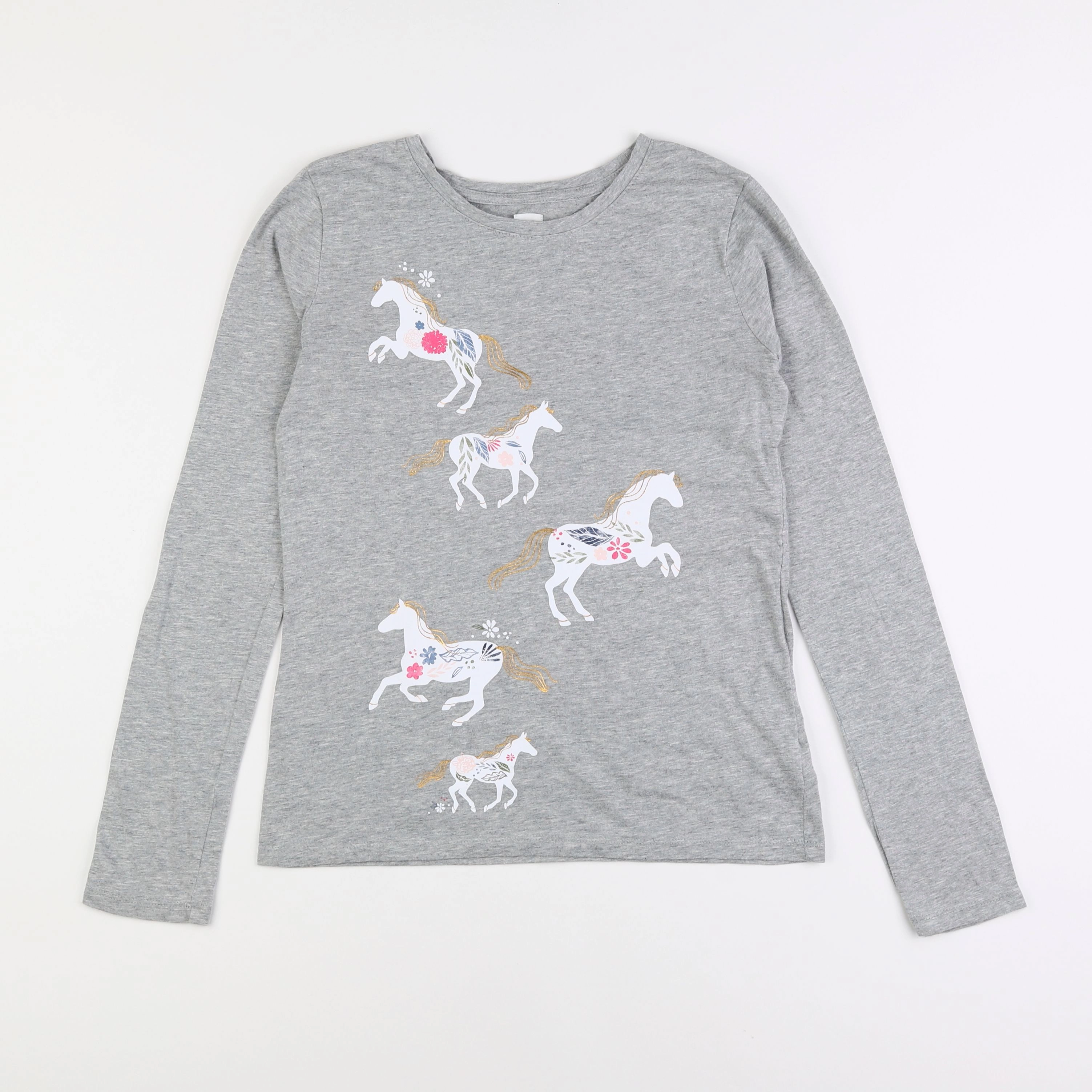 GAP - tee-shirt gris - 10/12 ans