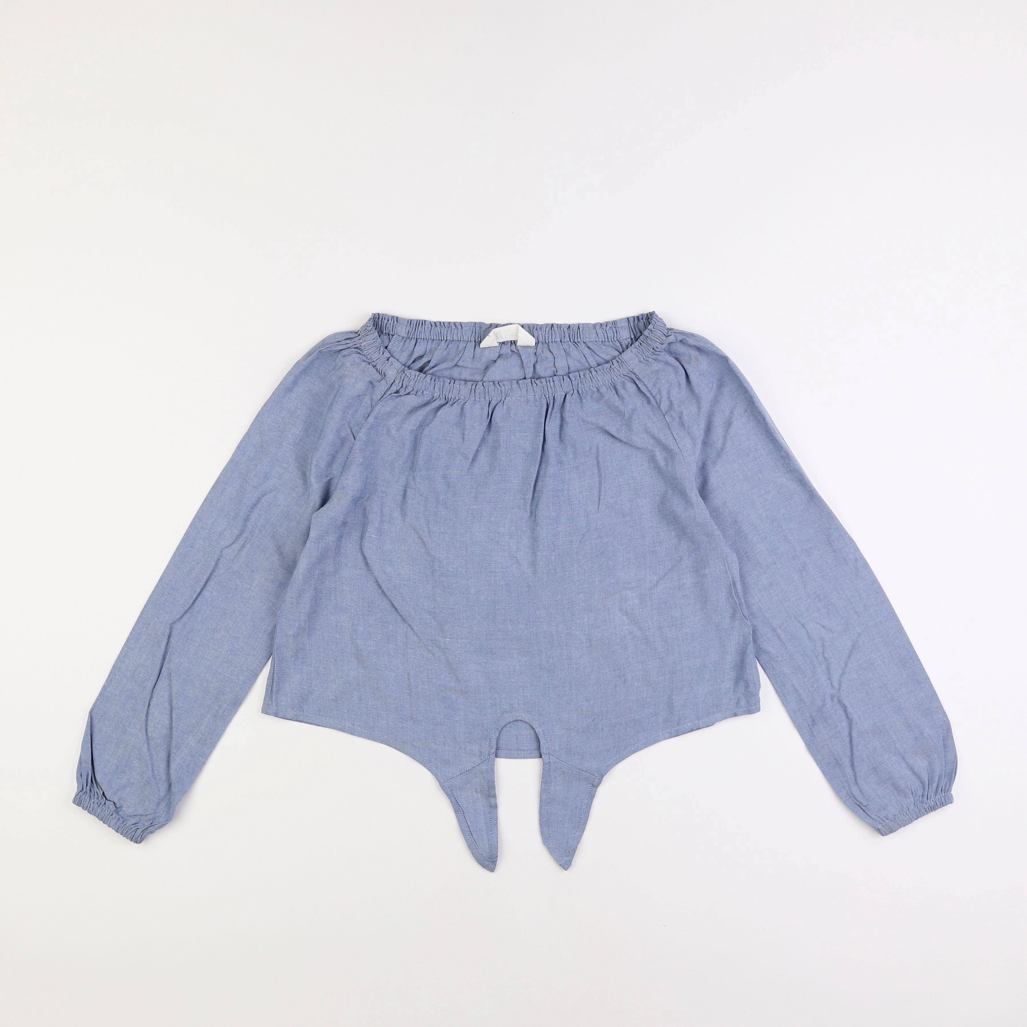 H&M - blouse bleu - 10/11 ans