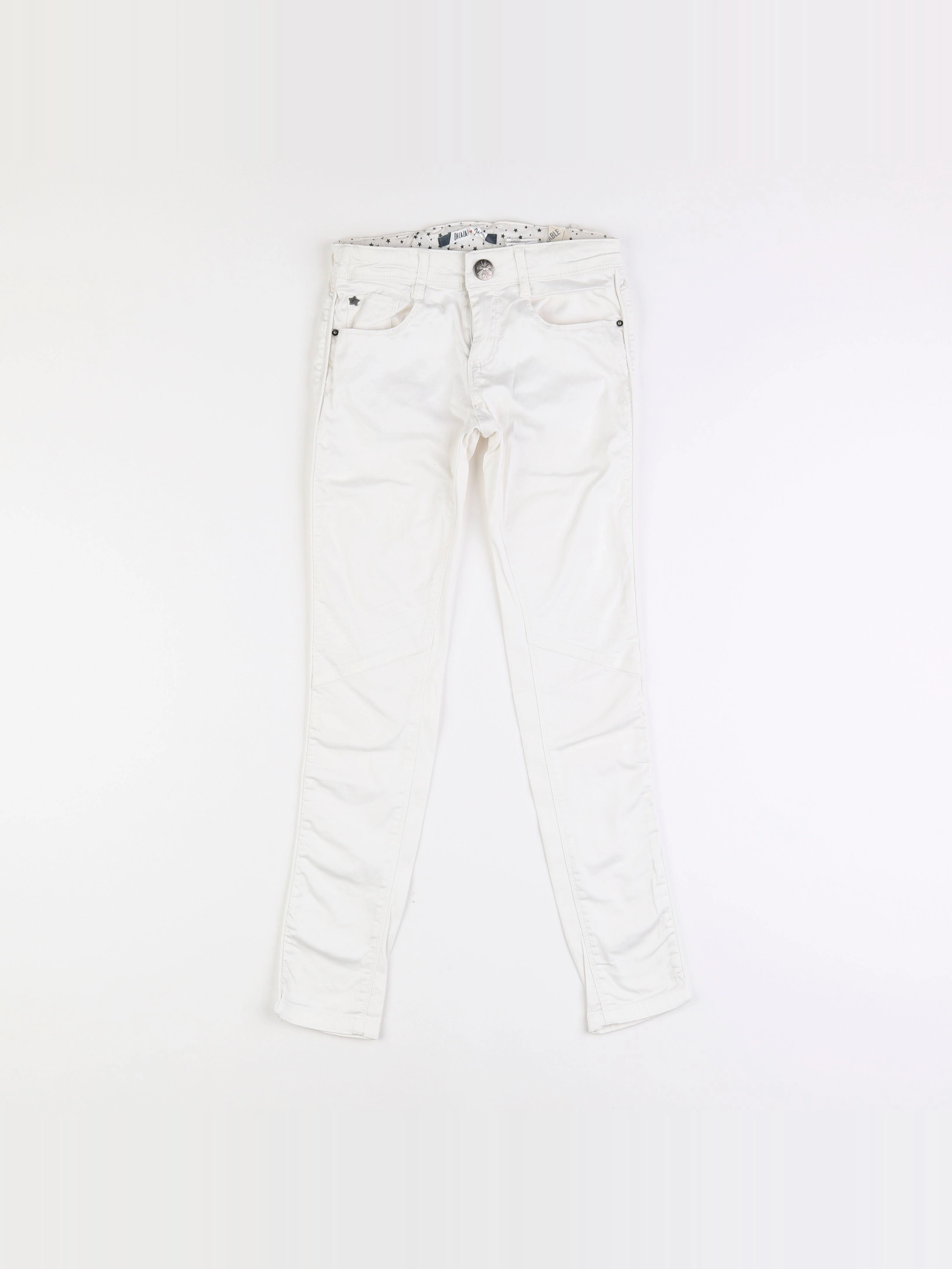 IKKS - pantalon blanc - 8 ans