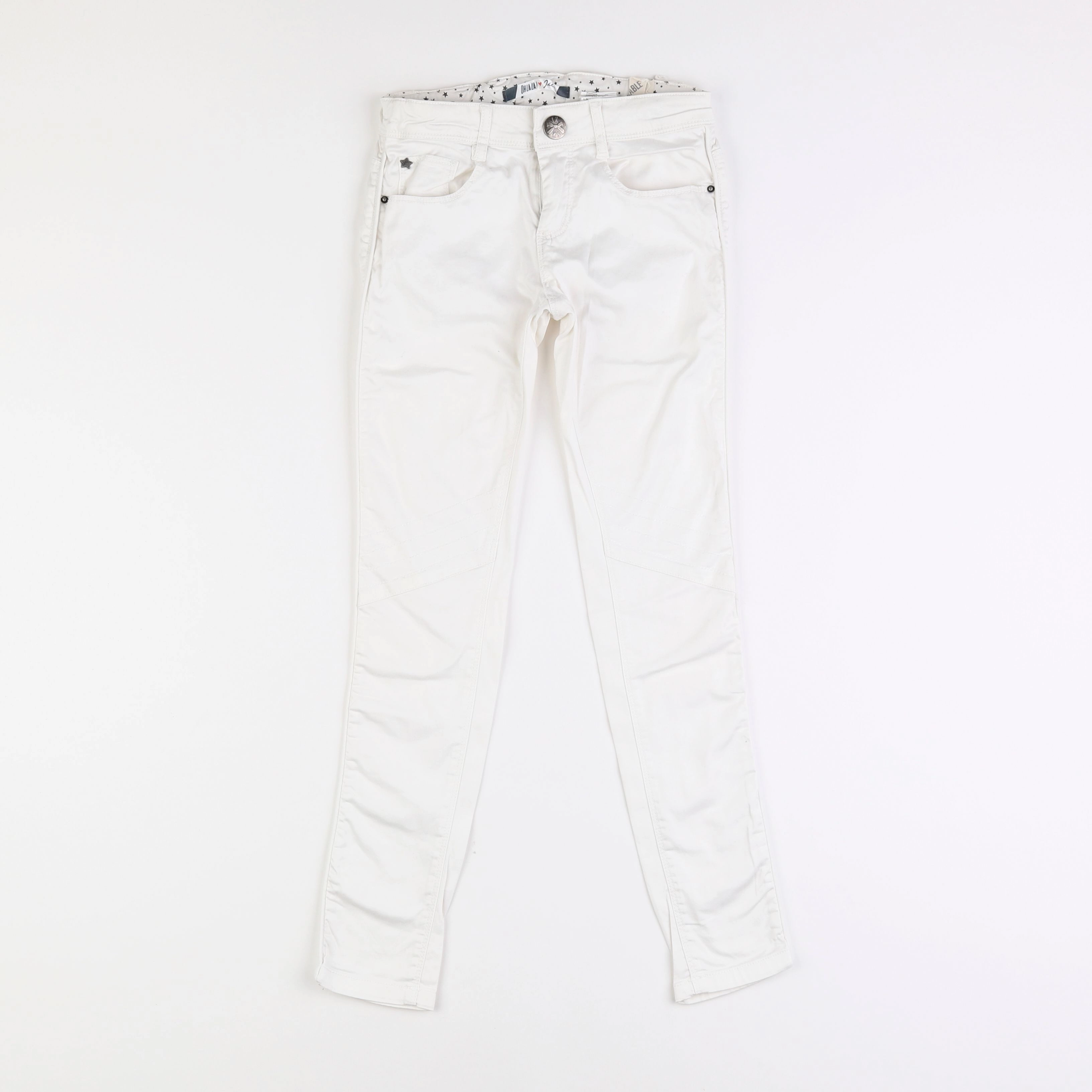 IKKS - pantalon blanc - 8 ans