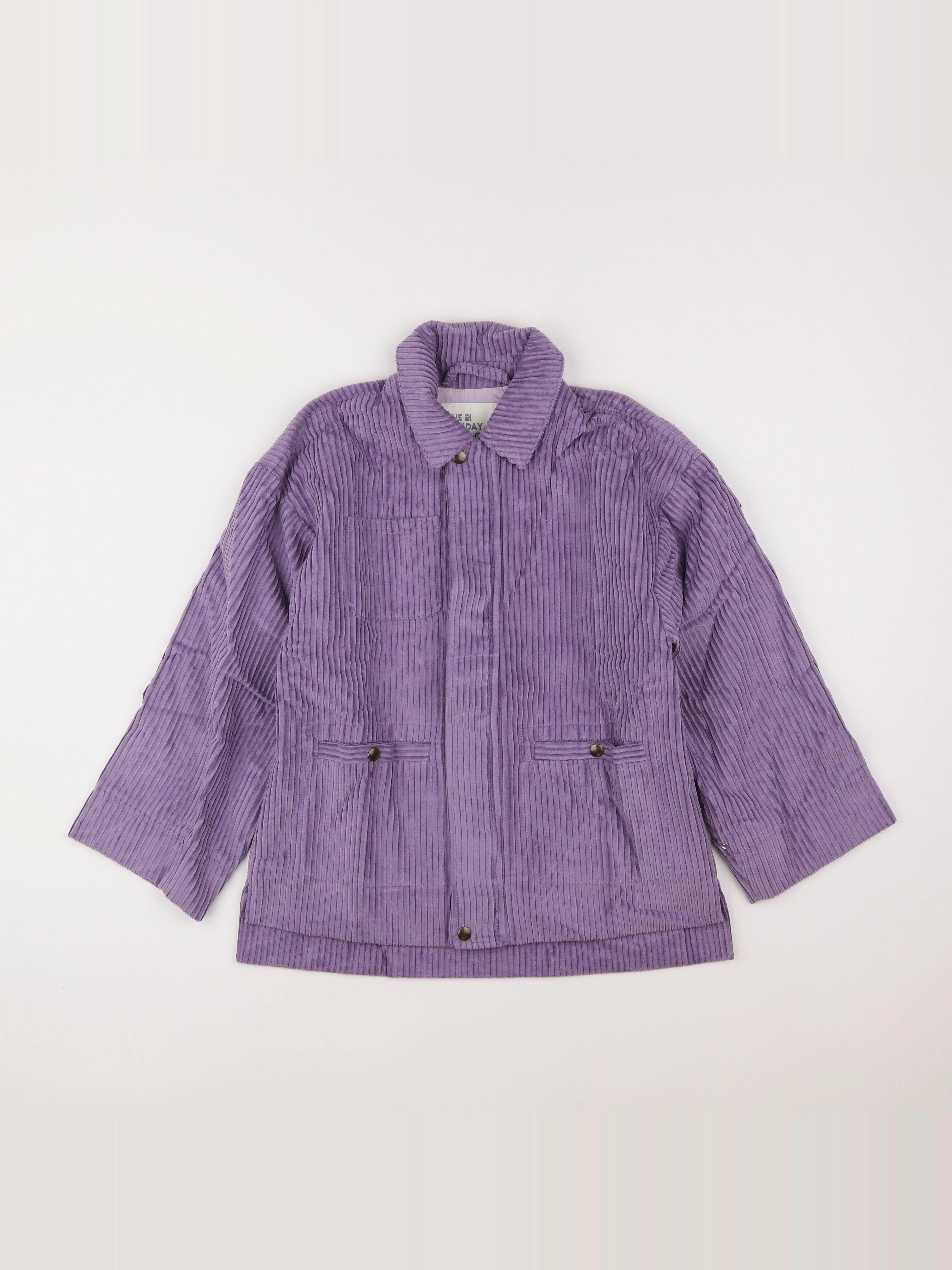Bellerose - veste violet (état neuf) - 8/9 ans