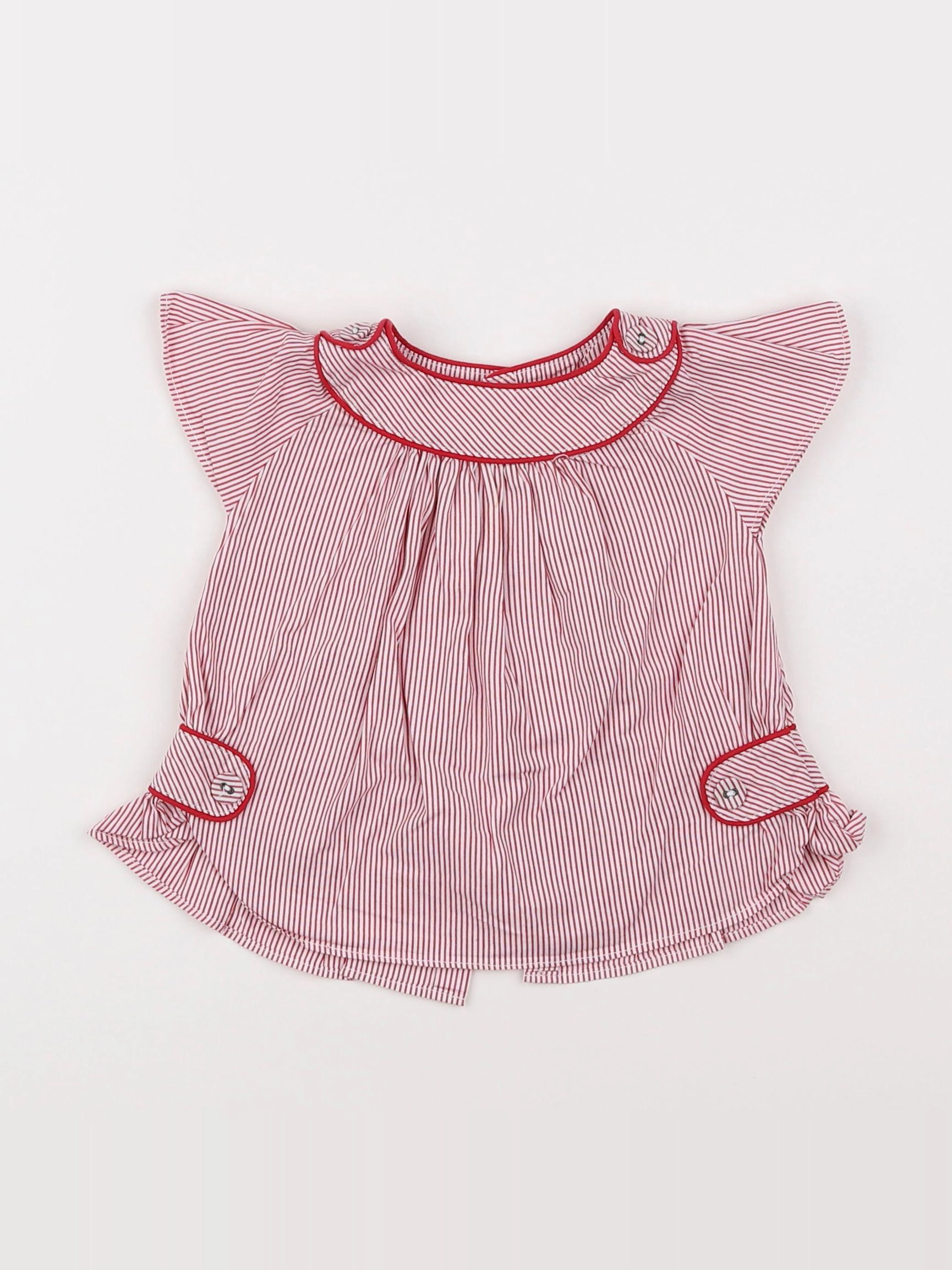 Jacadi - blouse rouge - 6 mois