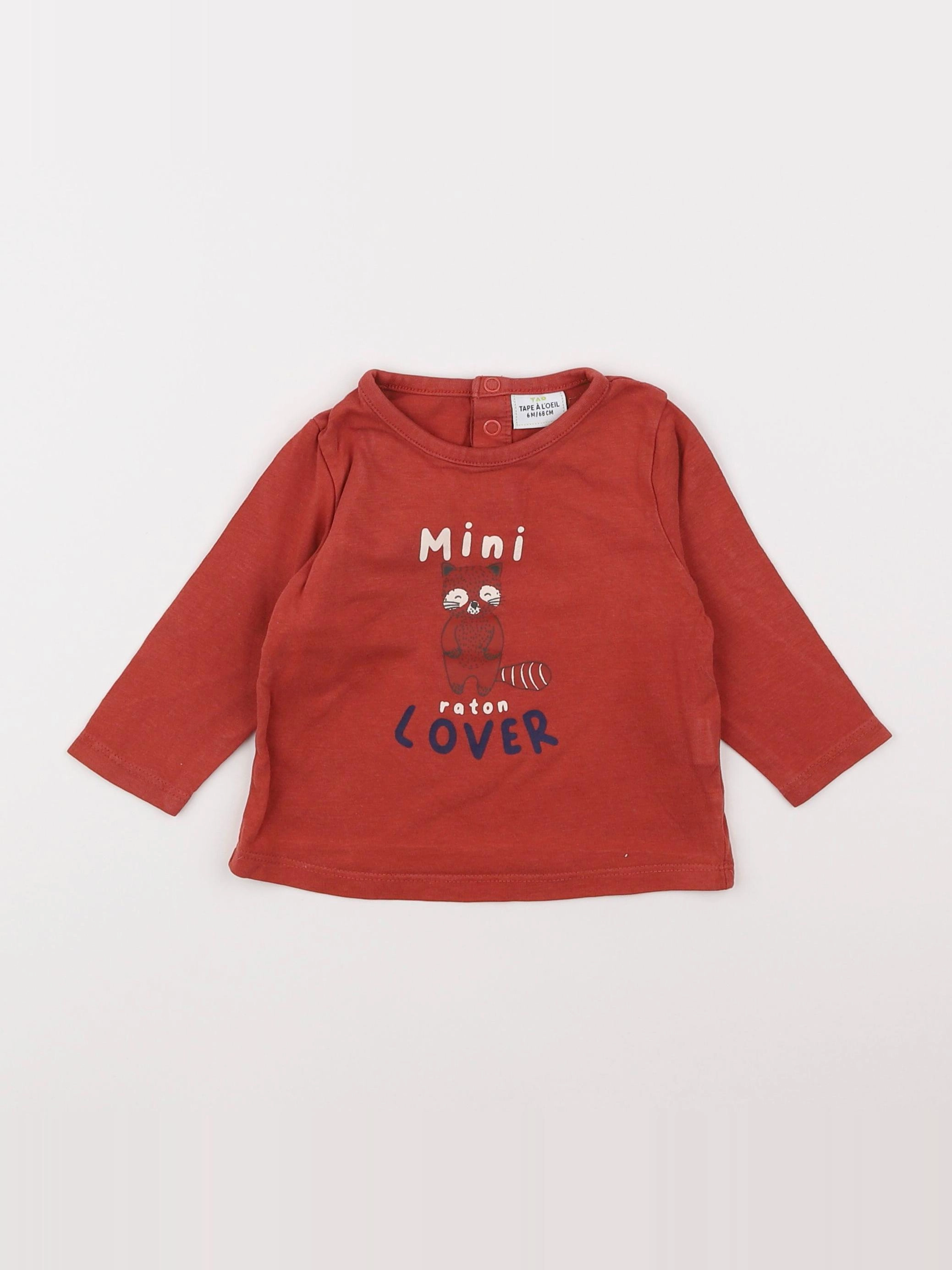 Tape à l'oeil - tee-shirt rouge - 6 mois
