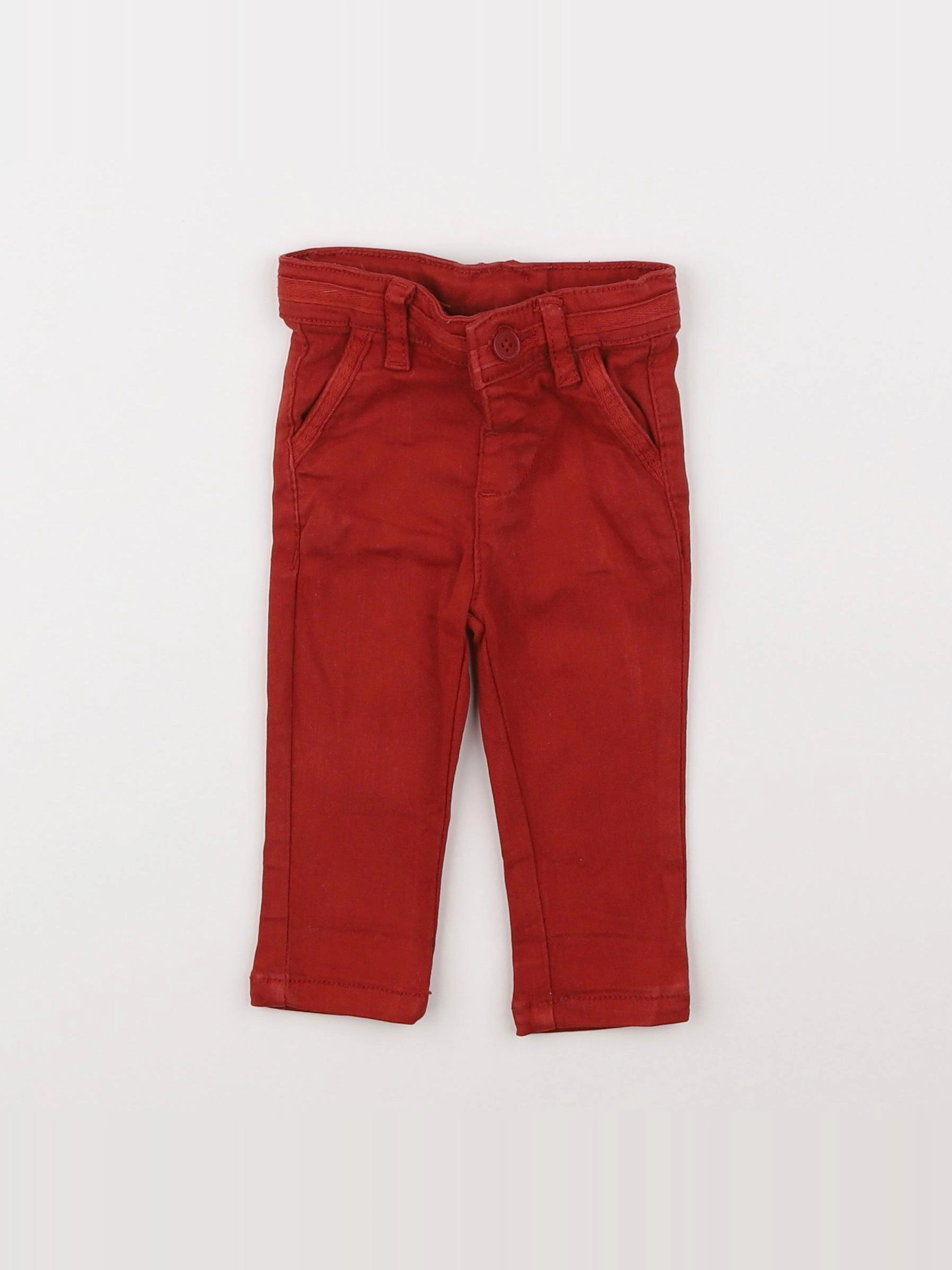 Tape à l'oeil - pantalon rouge - 3 mois