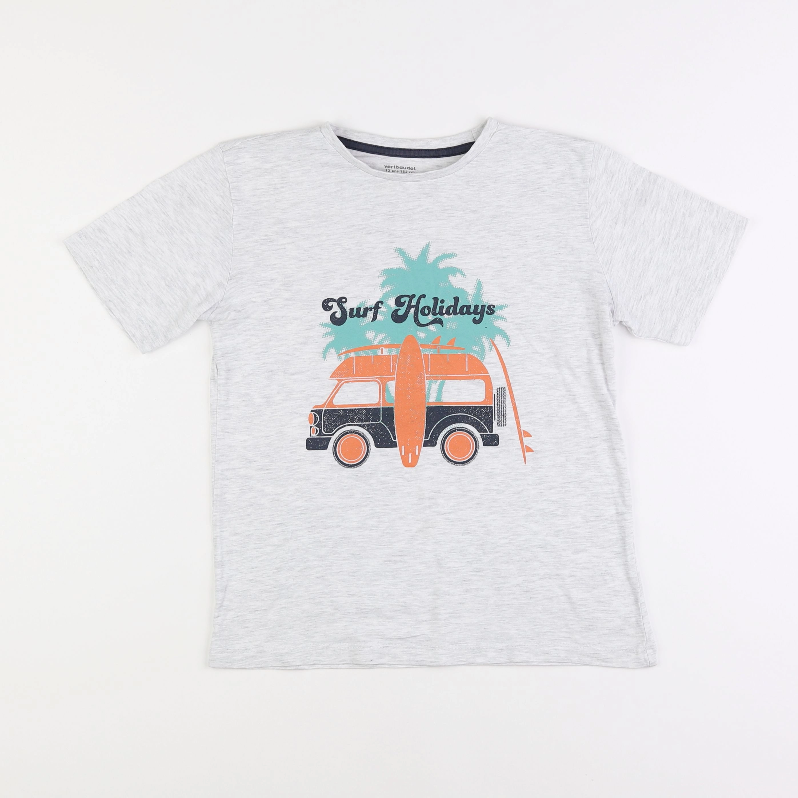 Vertbaudet - tee-shirt gris - 12 ans