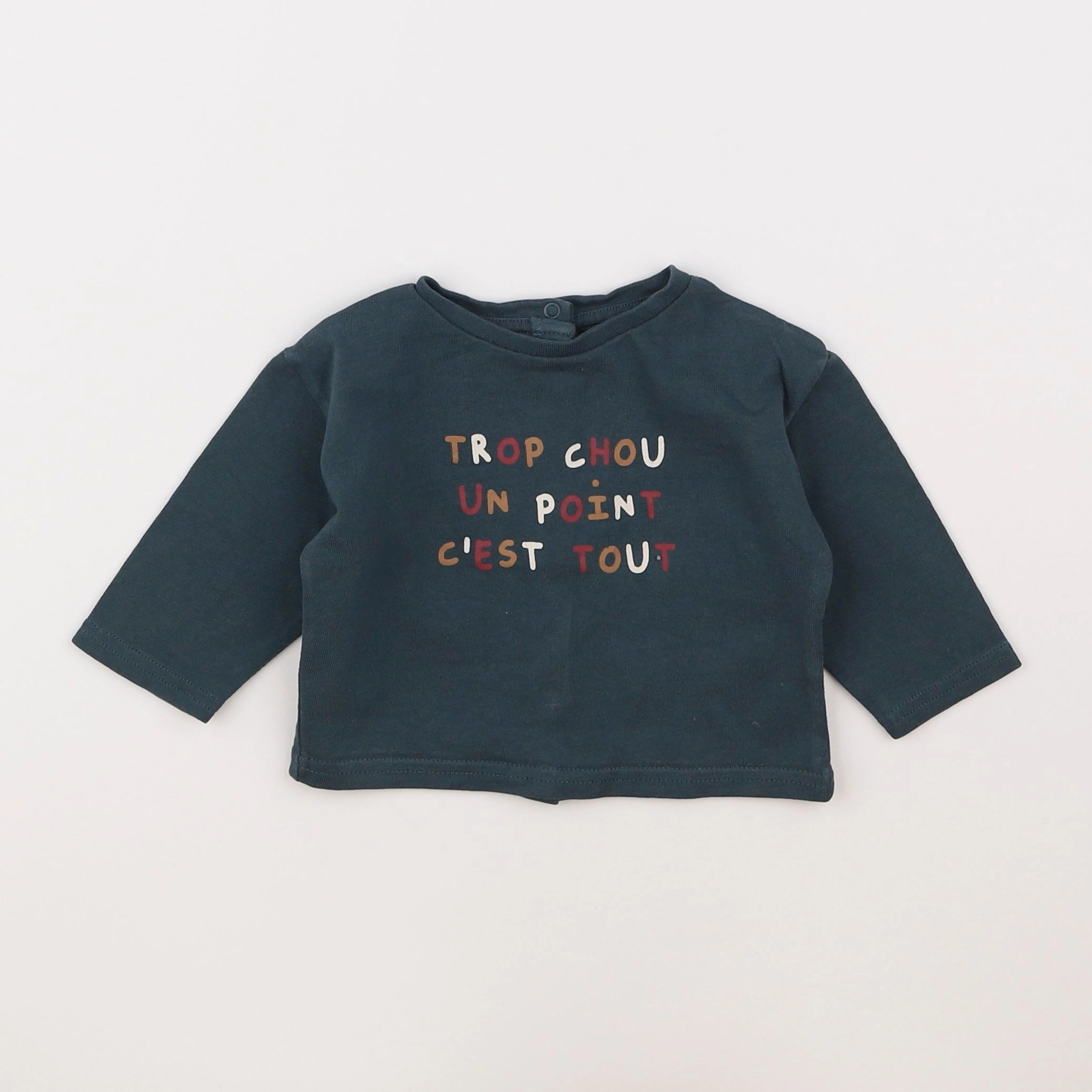 Vertbaudet - tee-shirt gris - 6 mois