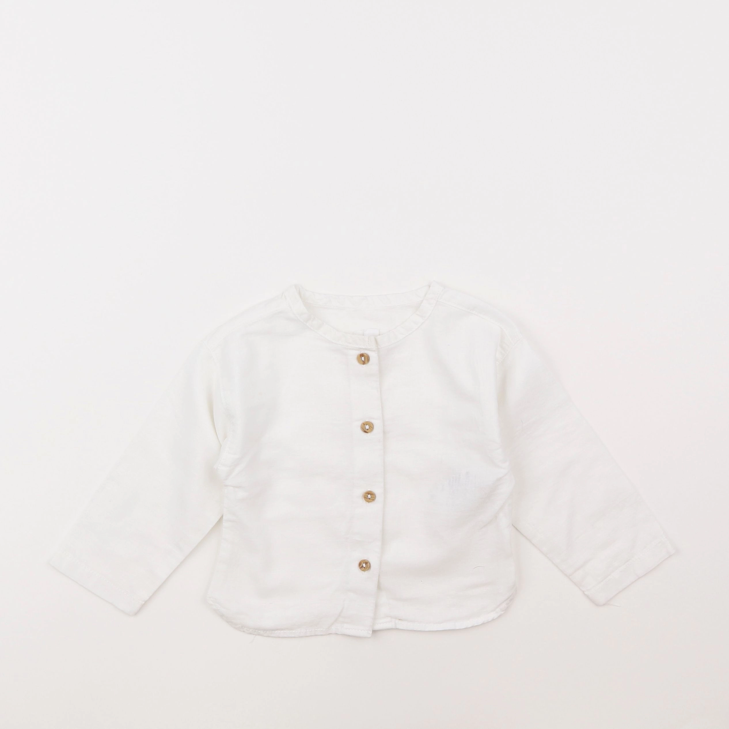 Vertbaudet - chemise blanc - 9 mois