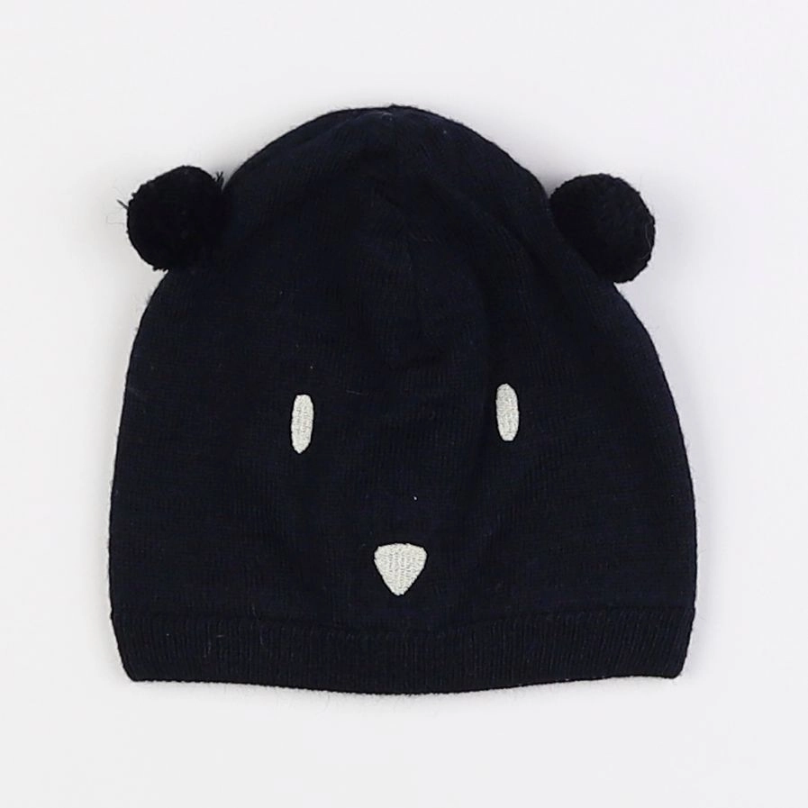 Petit Bateau - bonnet bleu - 6/9 mois