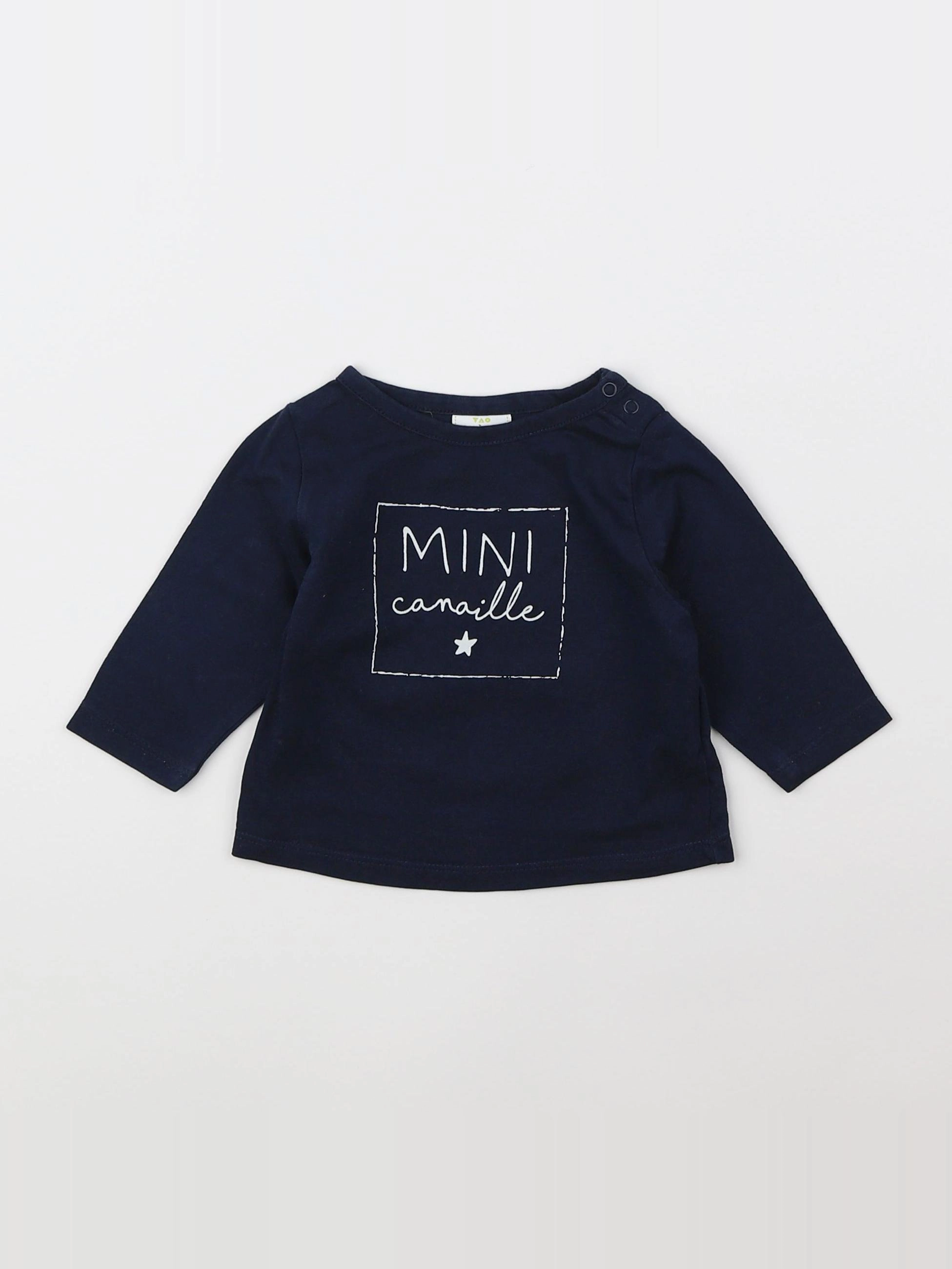 Tape à l'oeil - tee-shirt bleu - 3 mois