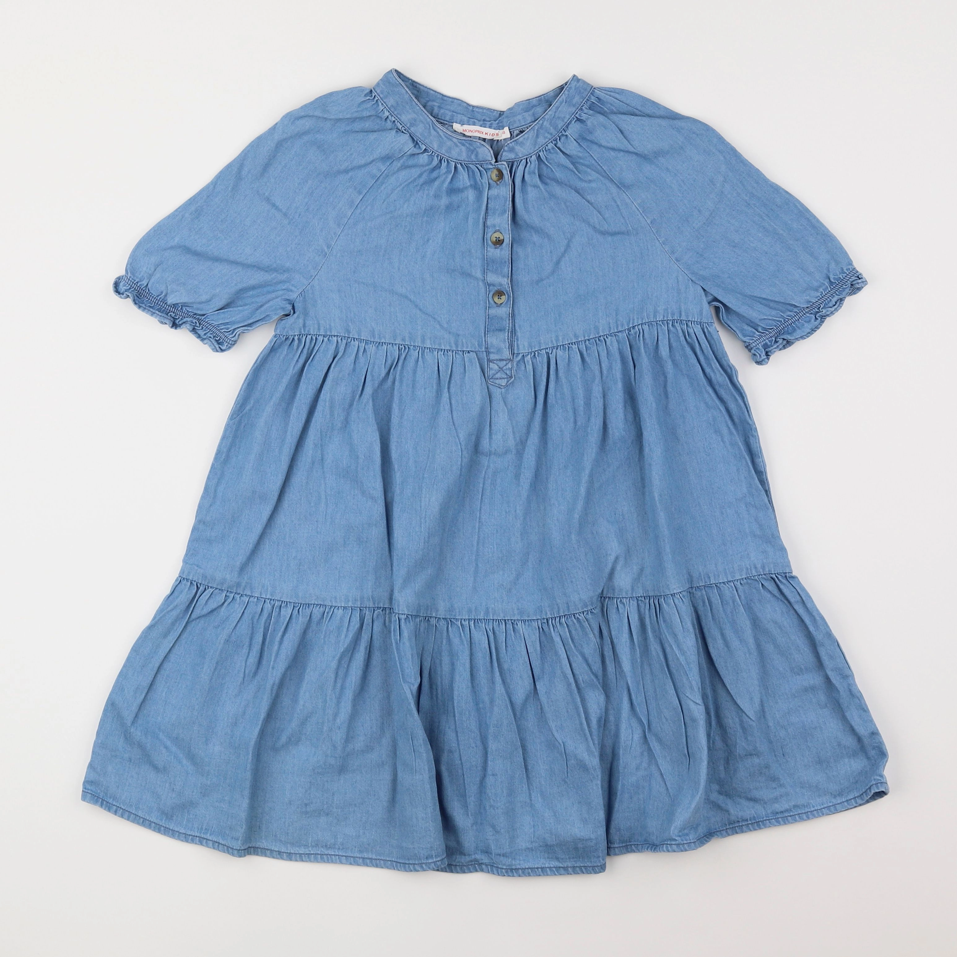 Monoprix - robe bleu - 8 ans