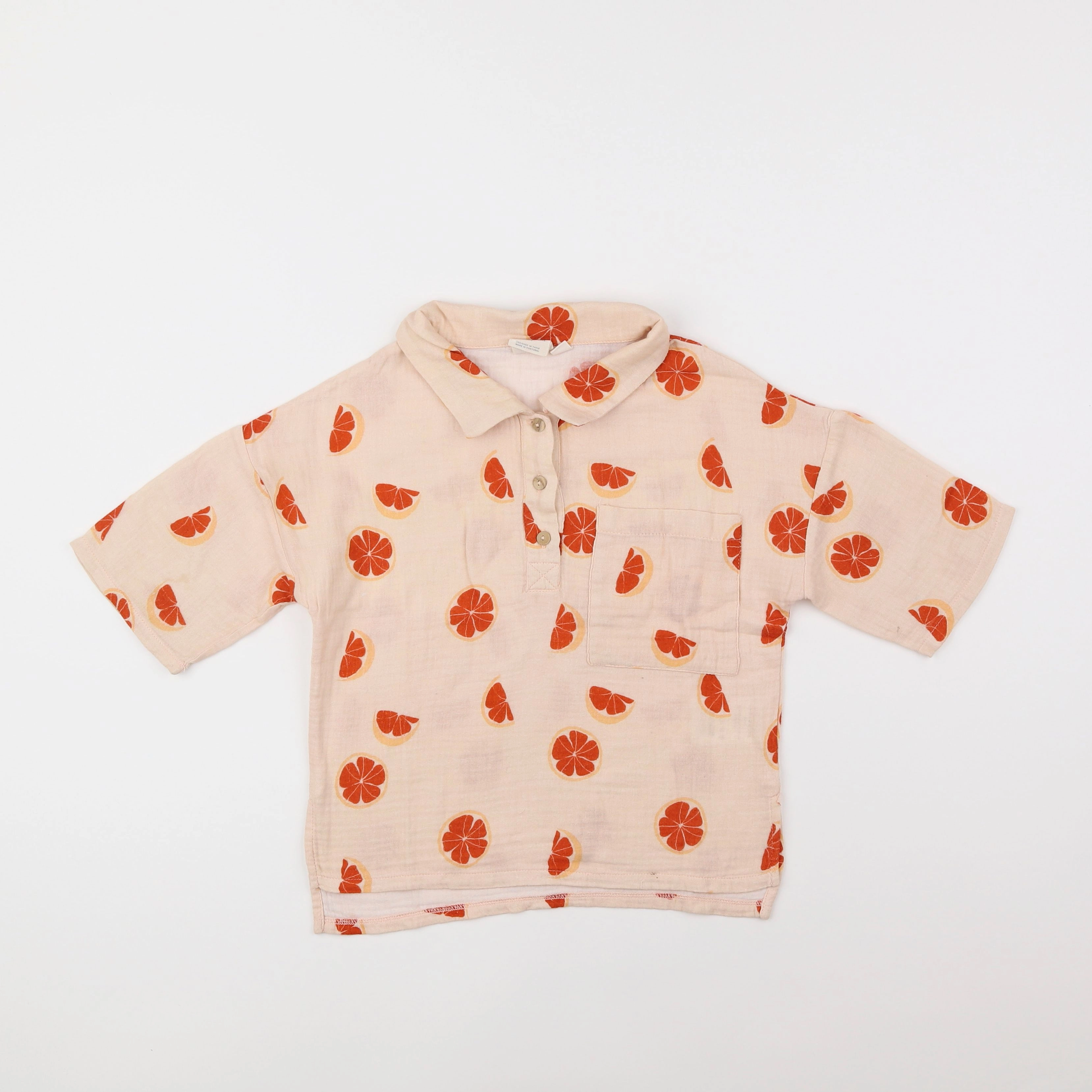 Maison Tadaboum - chemise orange - 4/5 ans