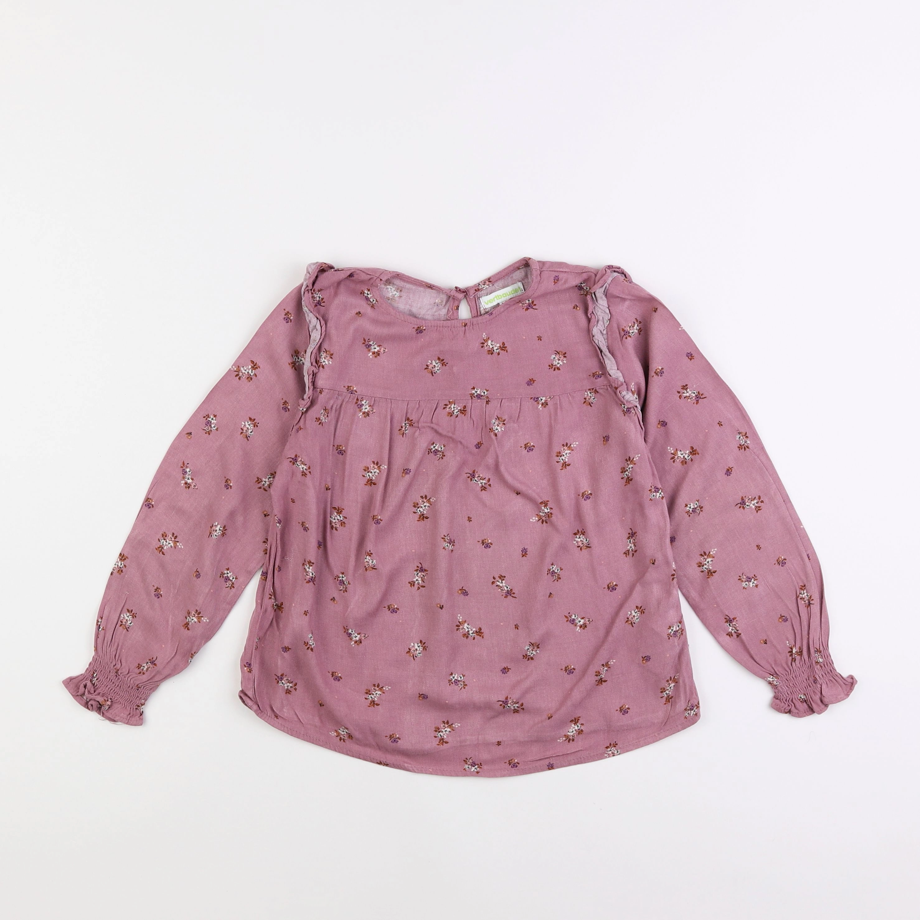 Vertbaudet - blouse rose - 7 ans