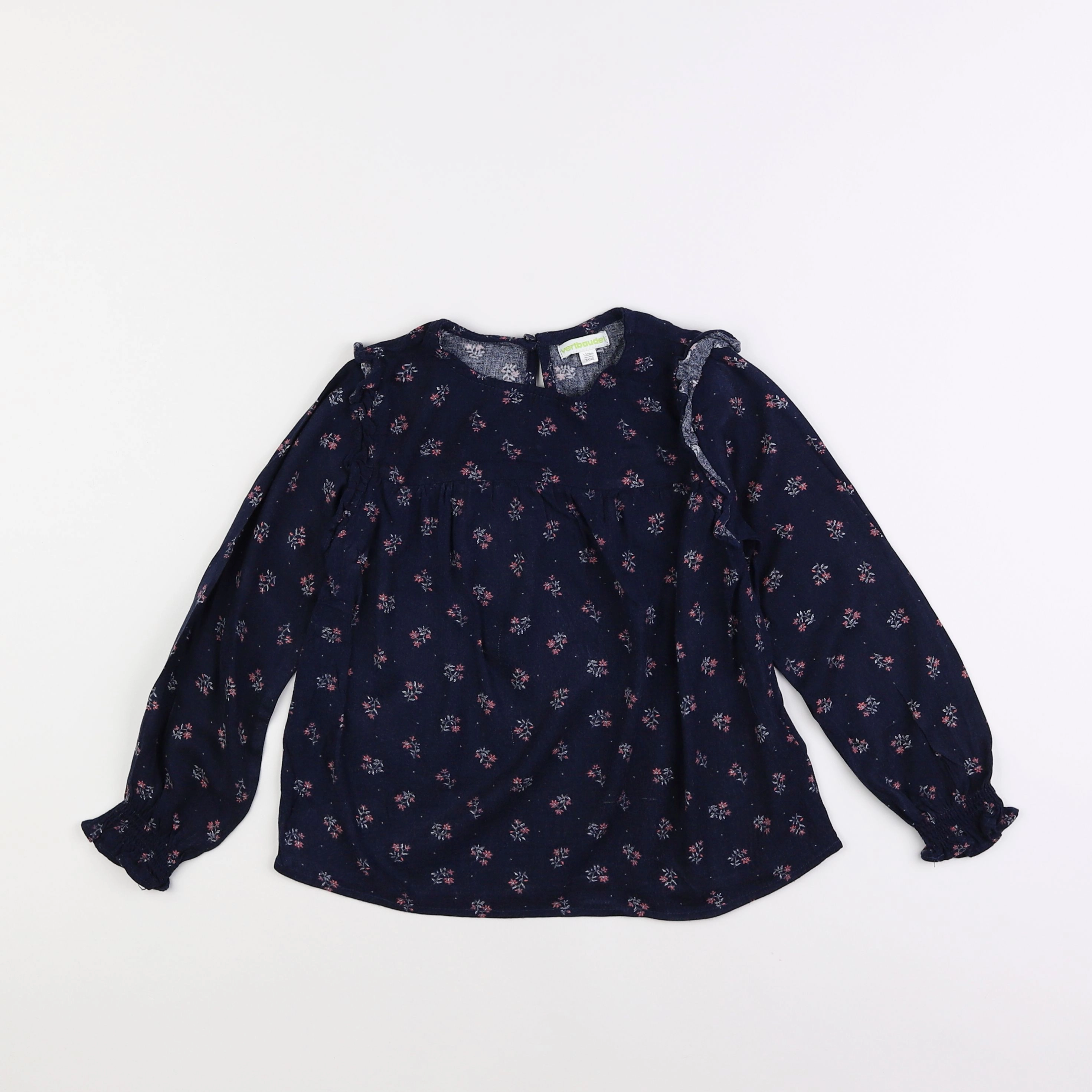 Vertbaudet - blouse bleu - 7 ans