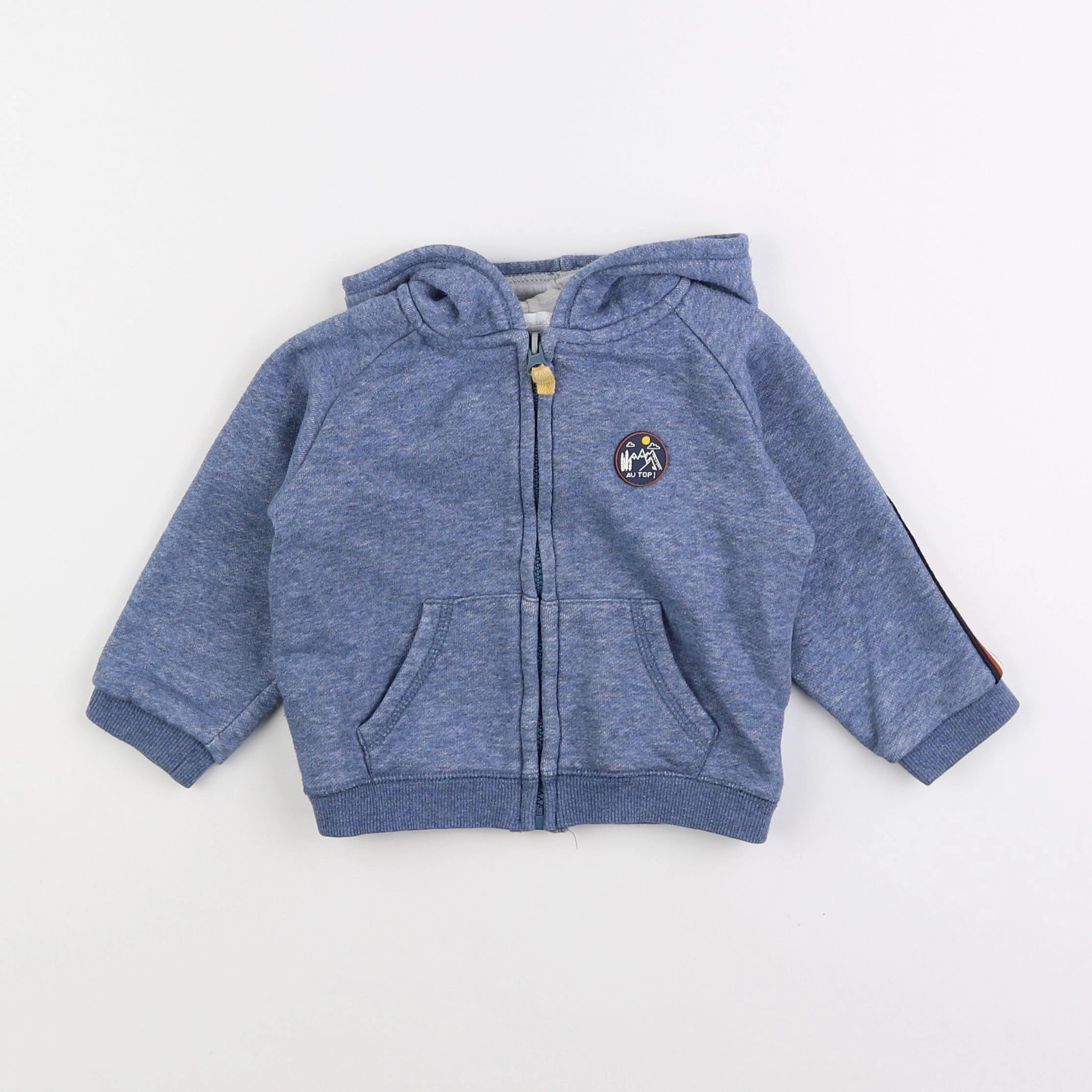 Cadet Rousselle - sweat bleu - 12 mois