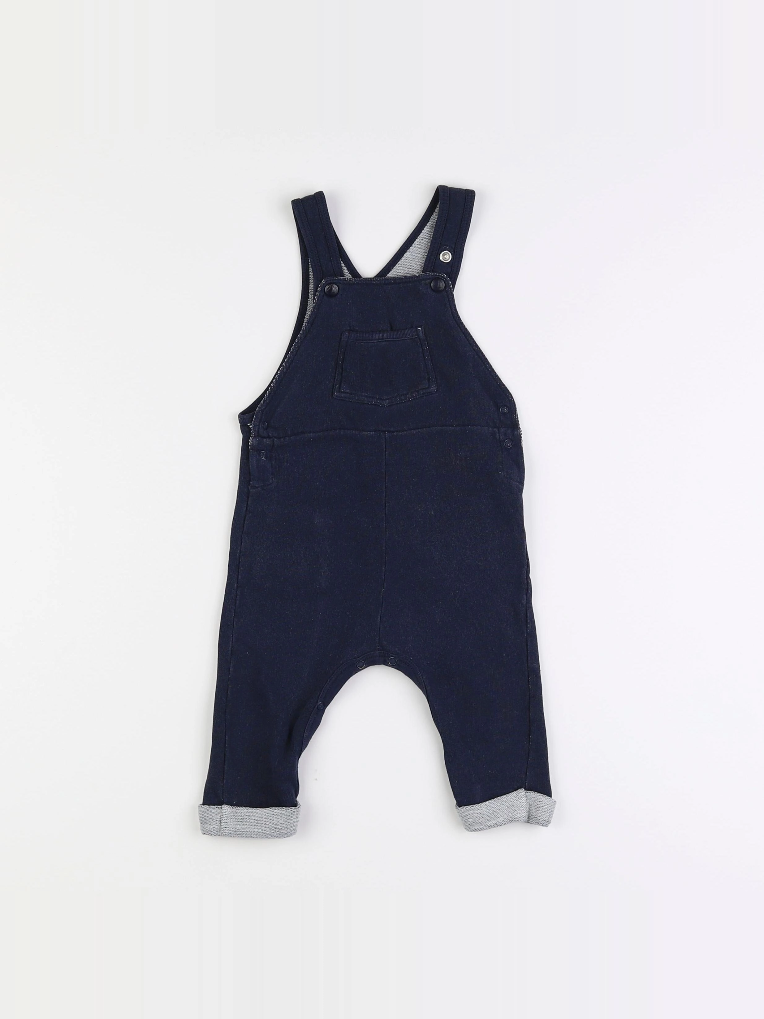 Petit Bateau - salopette bleu - 6 mois