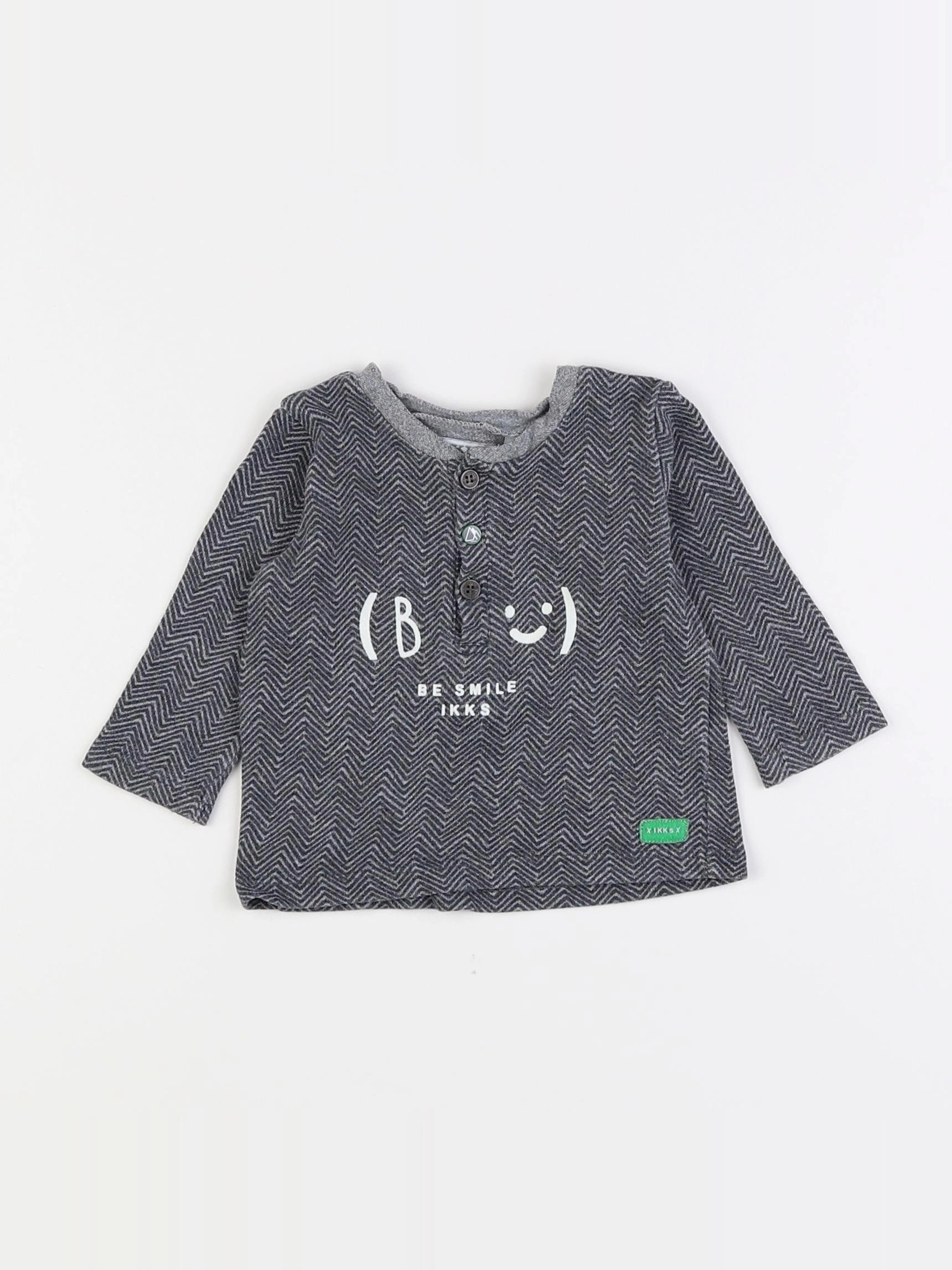IKKS - tee-shirt gris - 3 mois