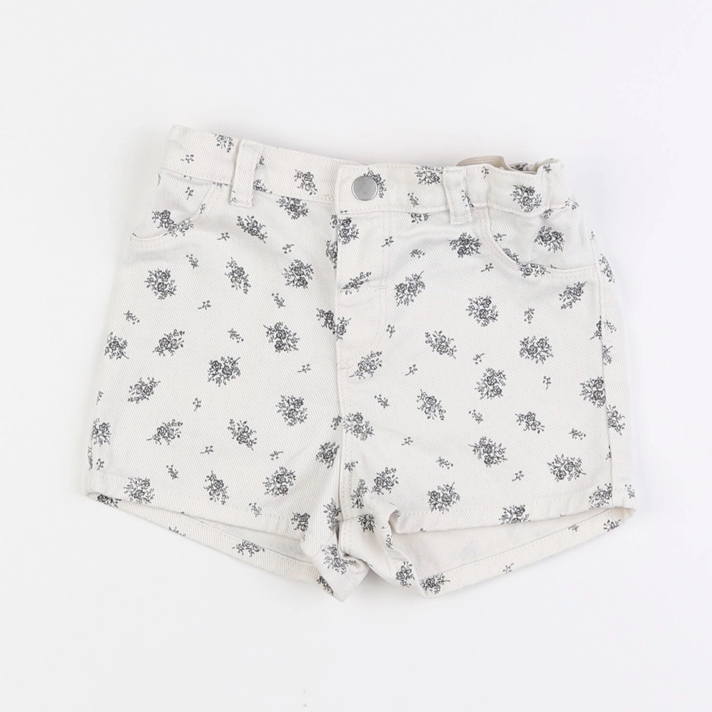 H&M - short beige - 12/18 mois