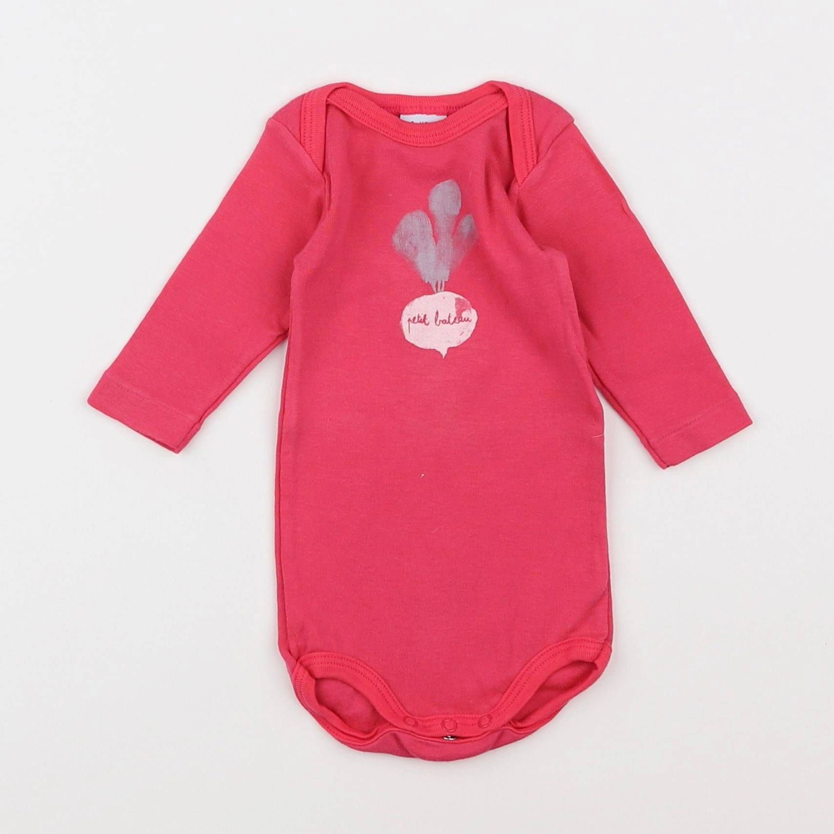 Petit Bateau - body rose - 3 mois