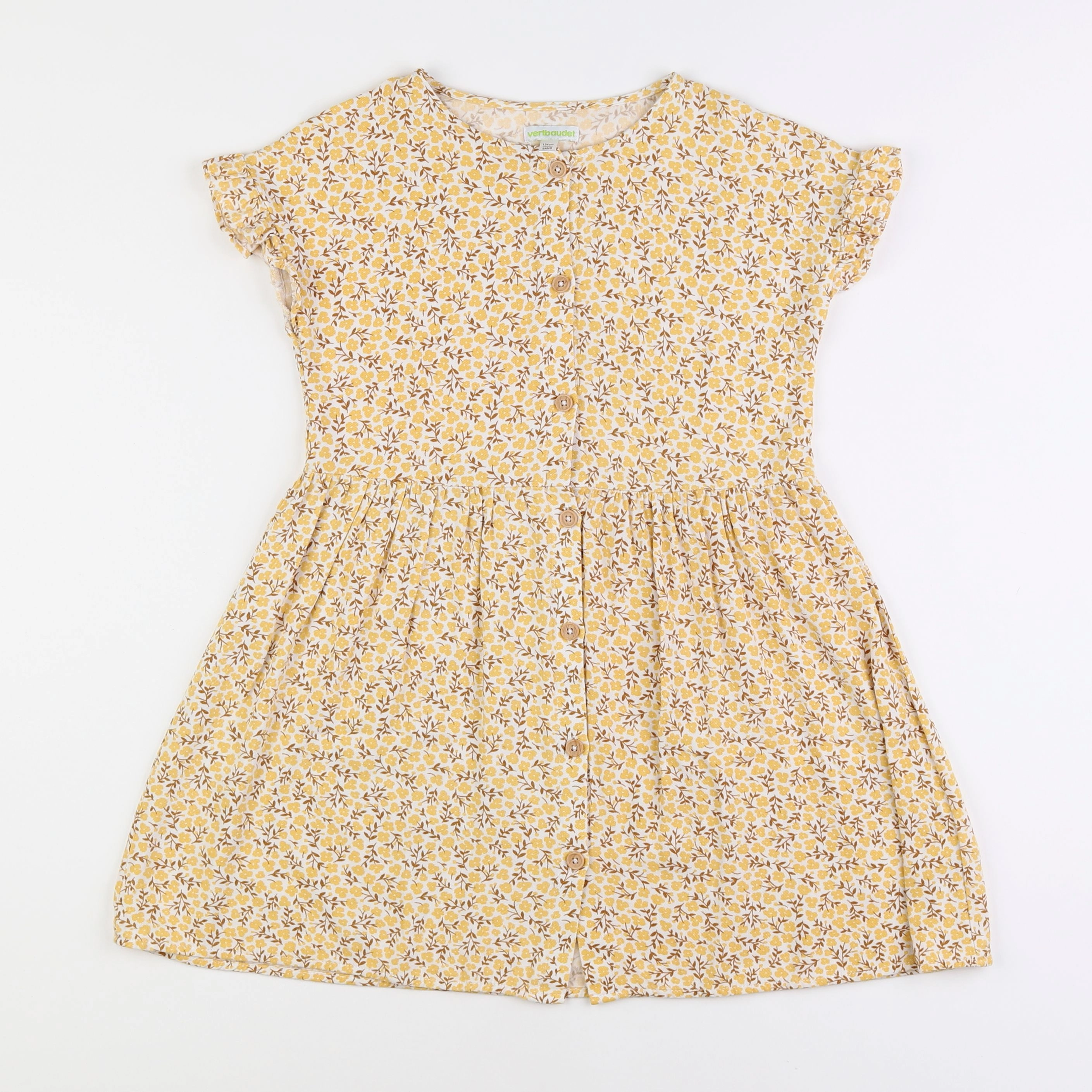 Vertbaudet - robe jaune - 9 ans