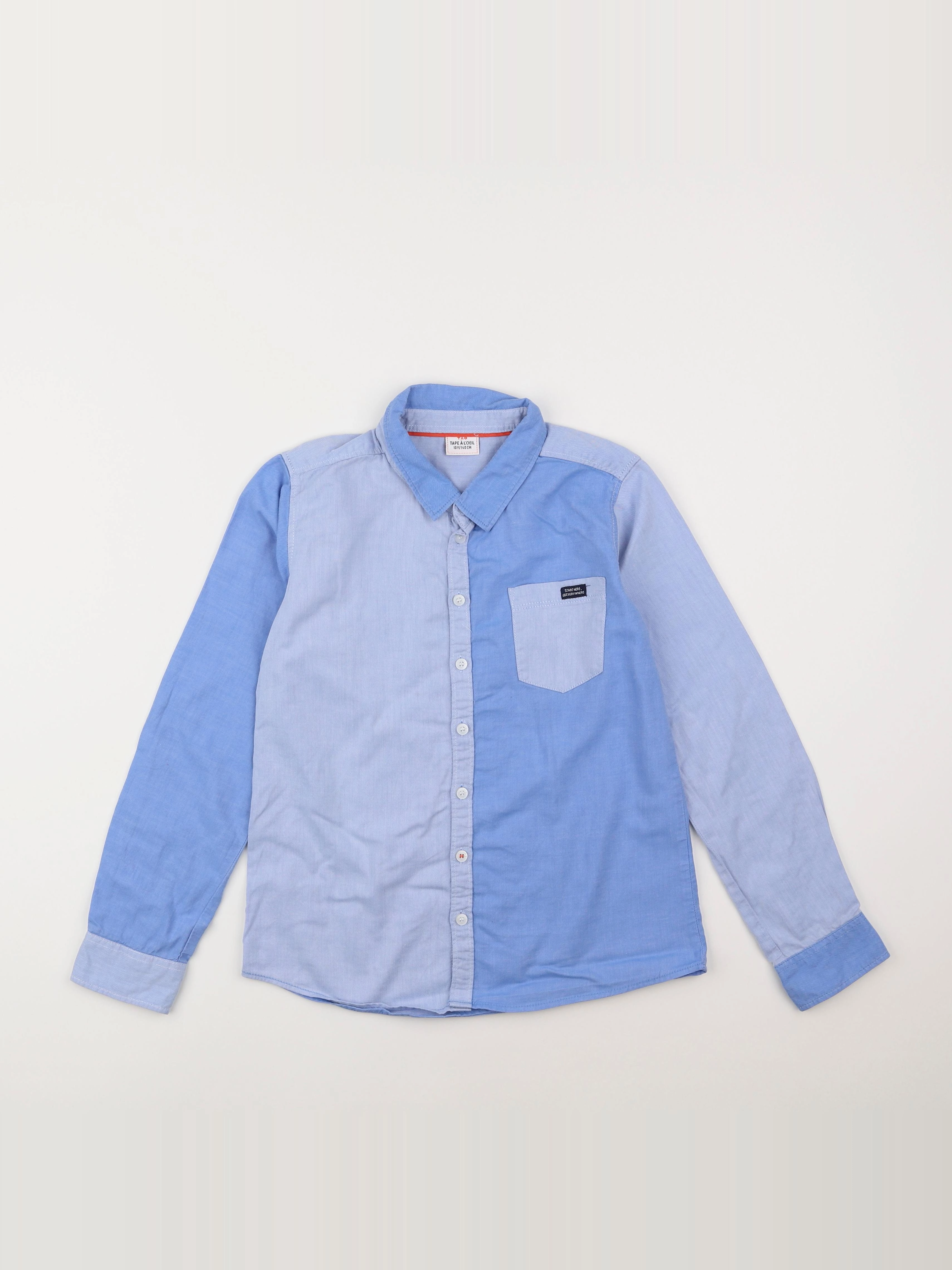 Tape à l'oeil - chemise bleu - 10 ans