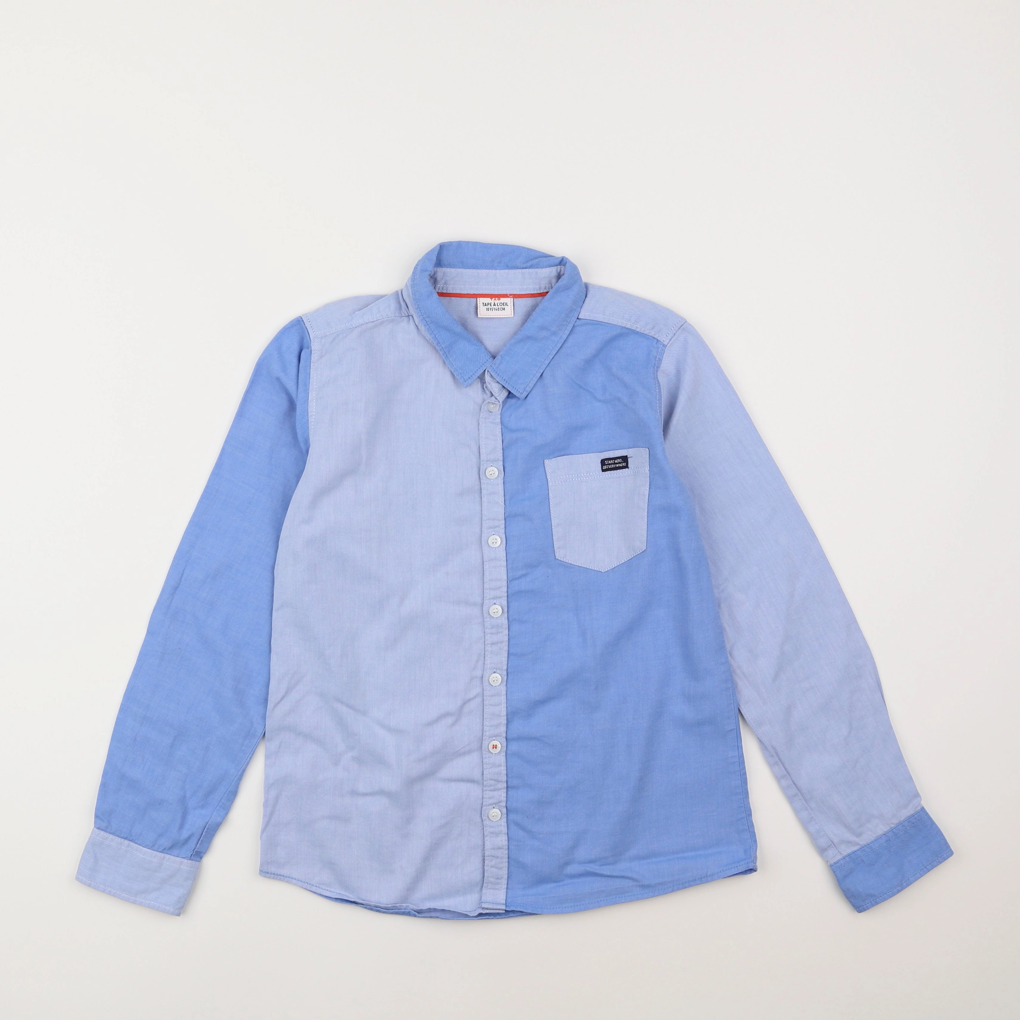 Tape à l'oeil - chemise bleu - 10 ans