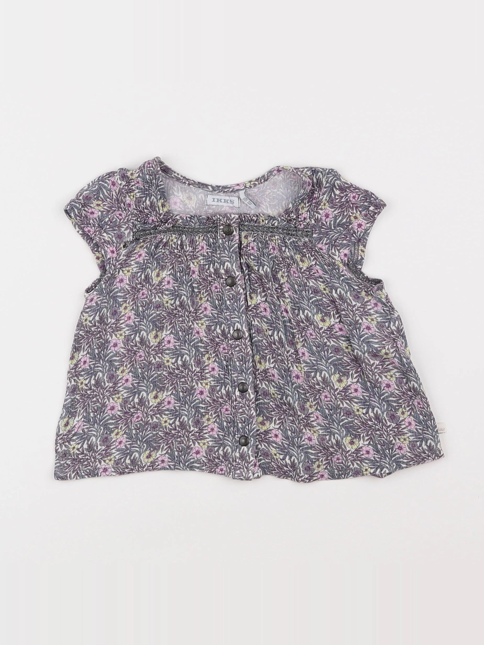 IKKS - blouse violet - 18 mois