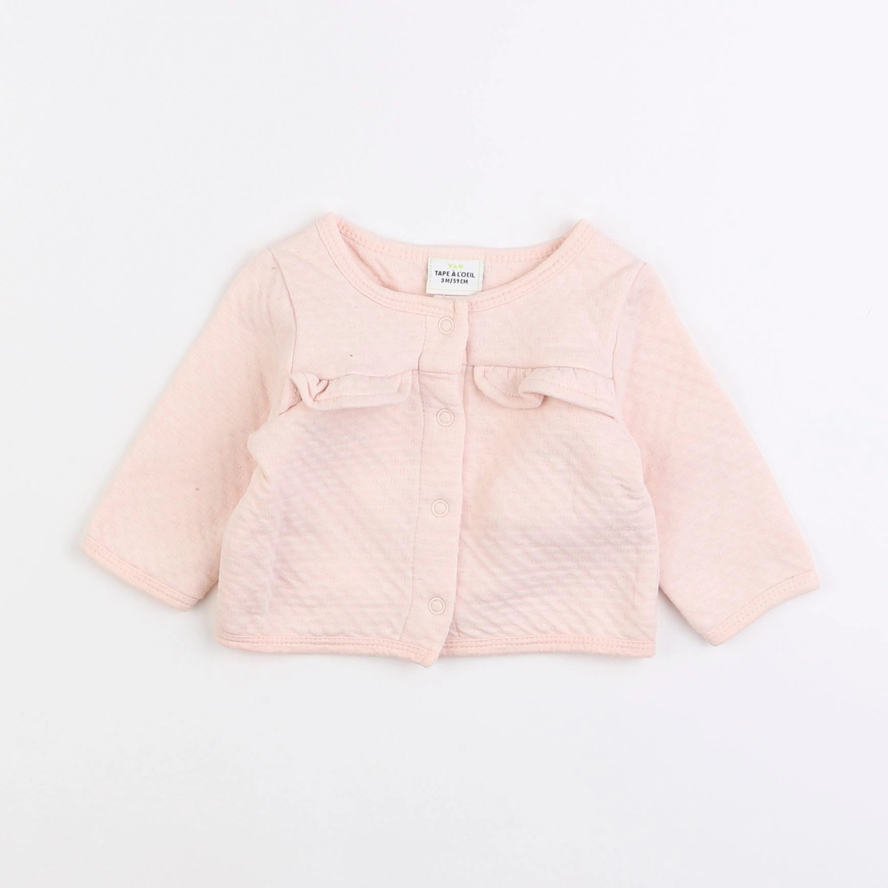 Tape à l'oeil - gilet rose - 3 mois