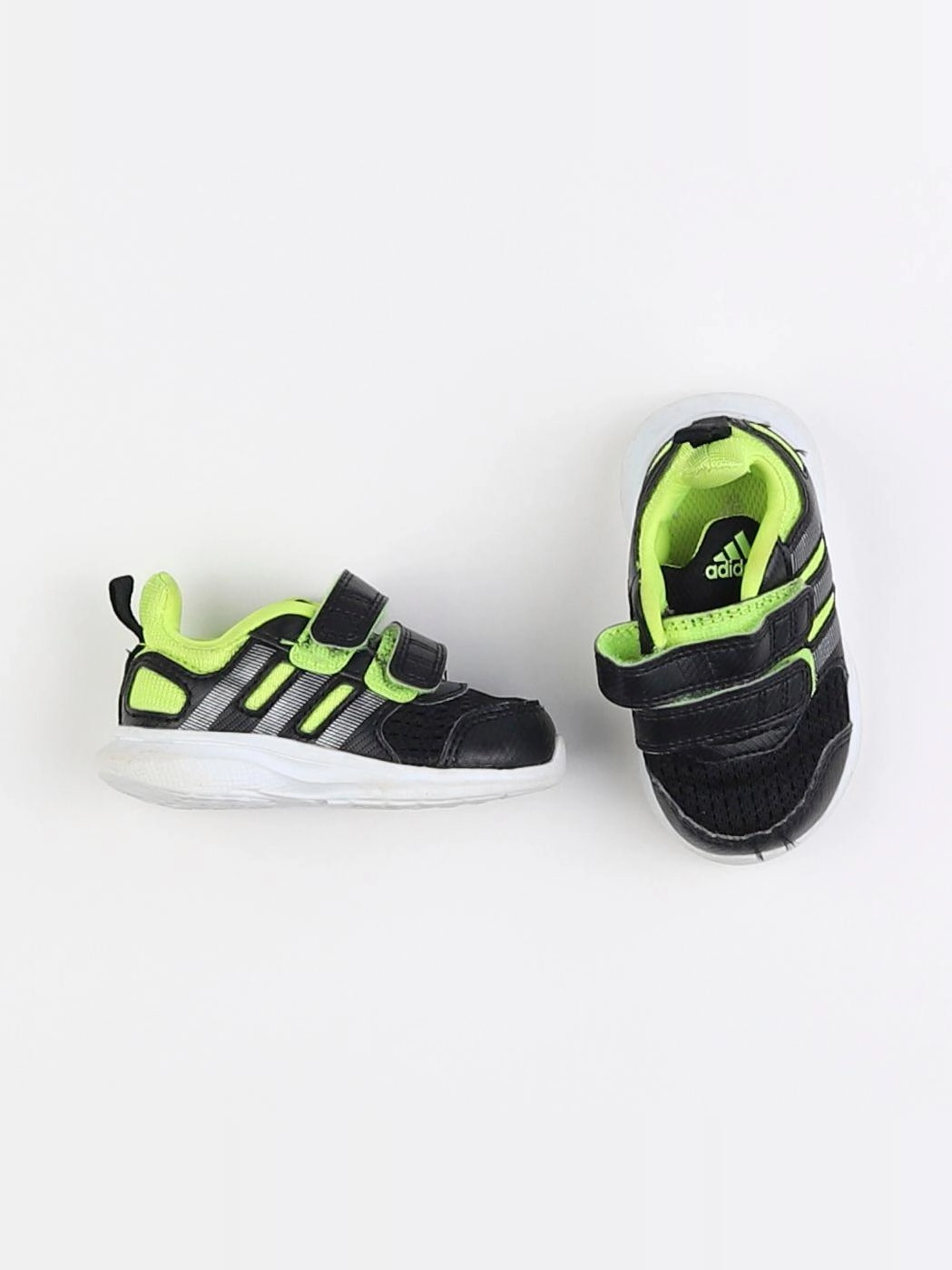 Adidas - tennis à scratch/ lacets vert - pointure 19