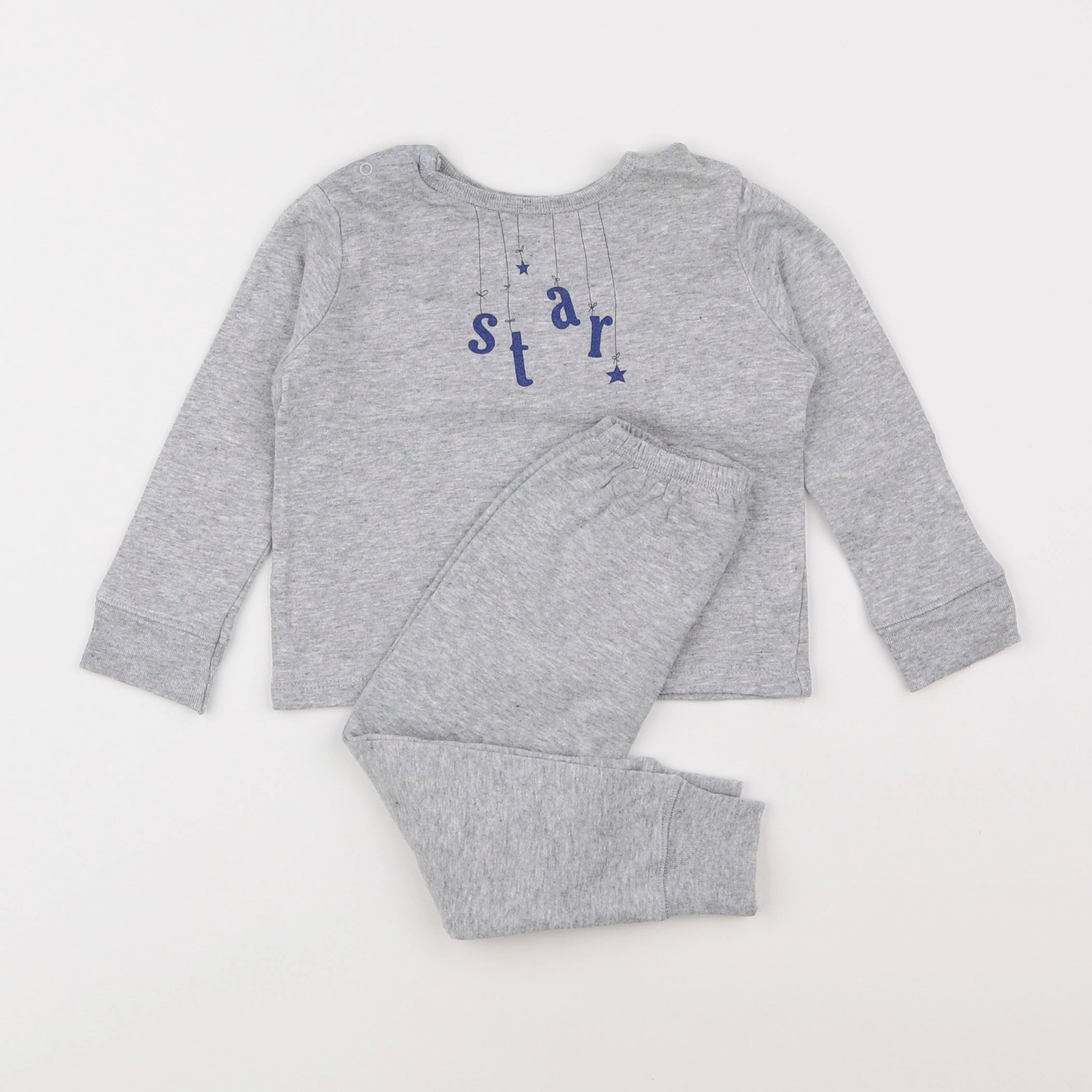 Bonpoint - pyjama coton gris - 18 mois