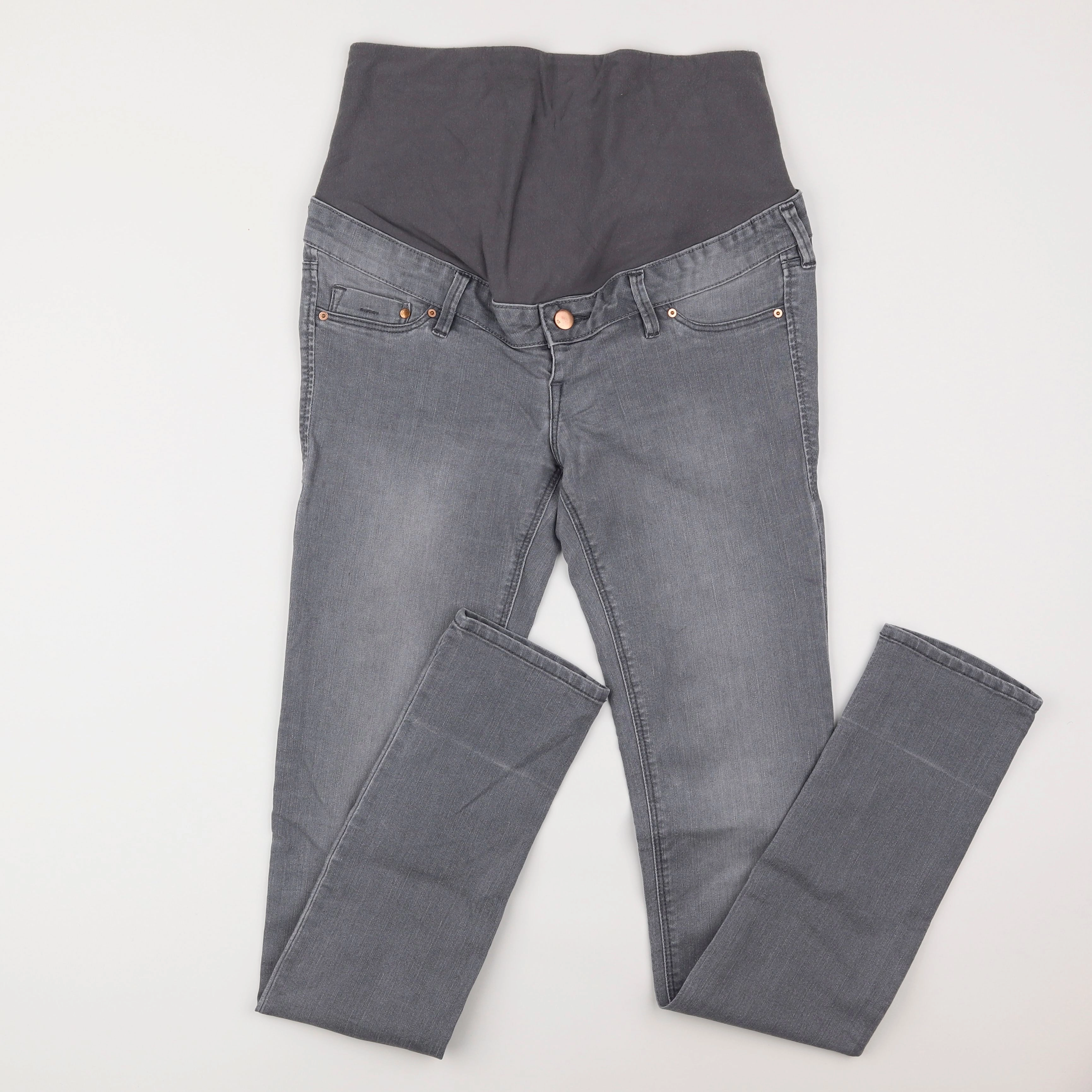 H&M - jean grossesse gris - 36