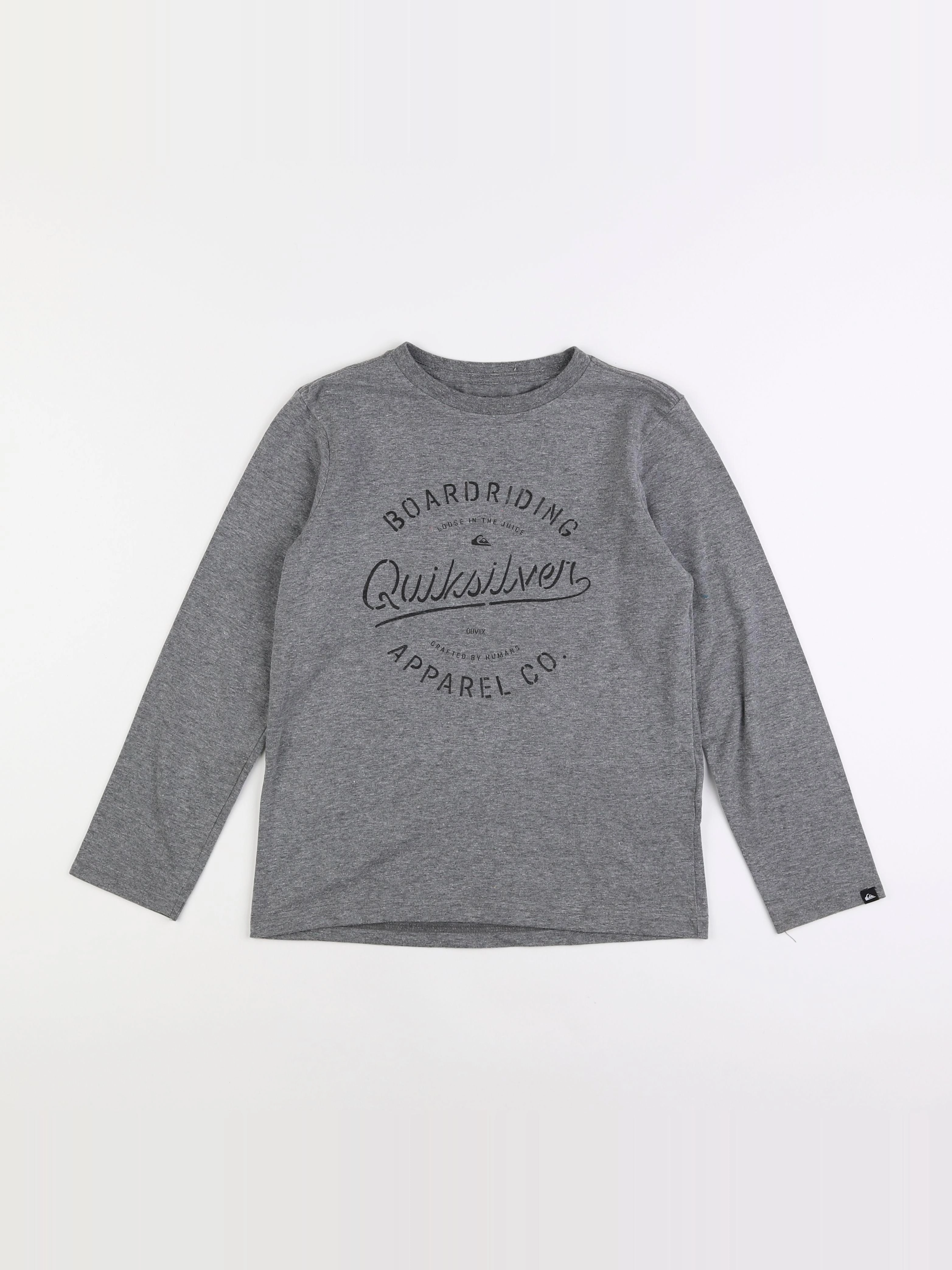 Quiksilver - tee-shirt gris - 8 ans
