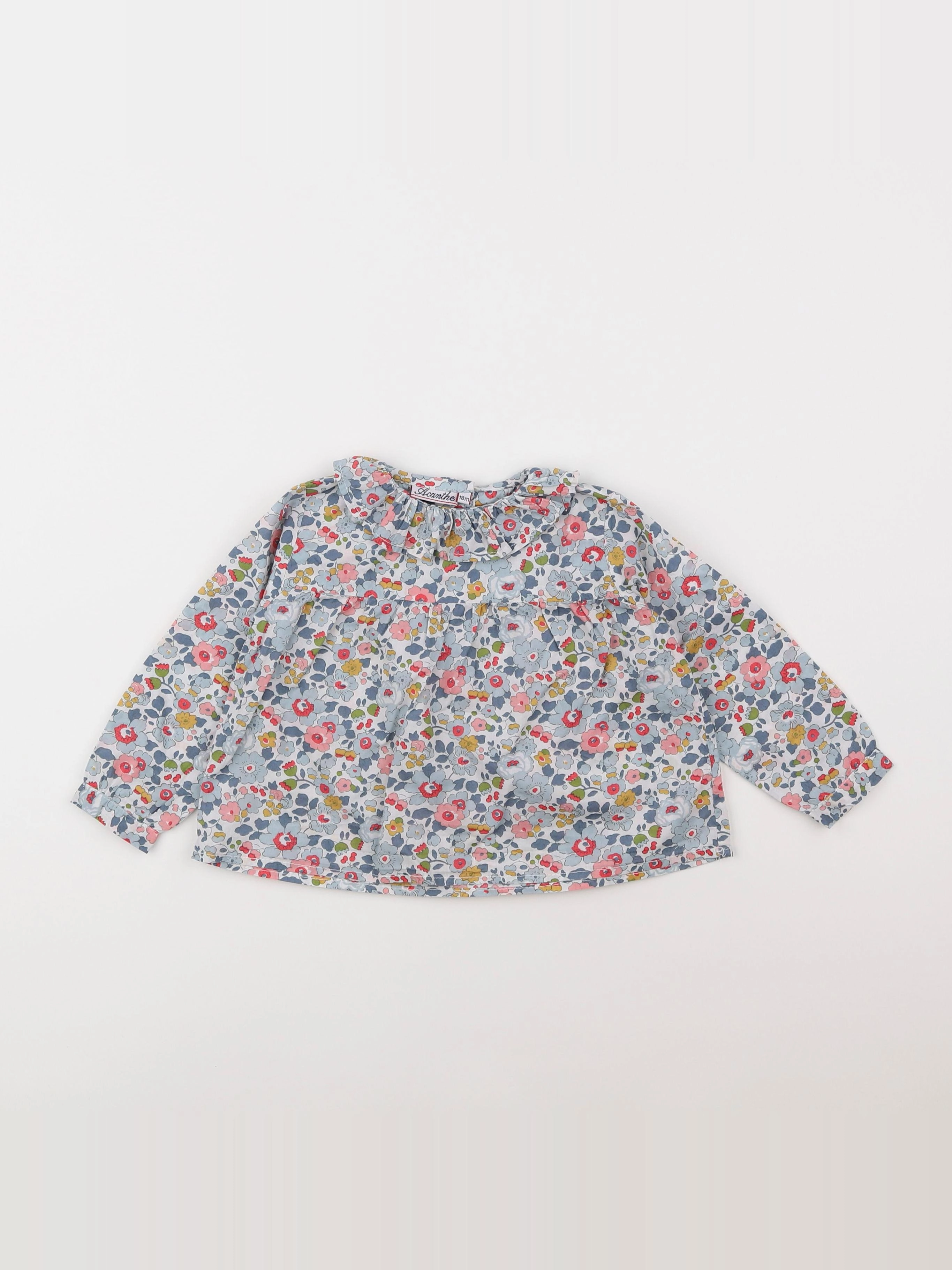 Acanthe - blouse multicolore - 18 mois