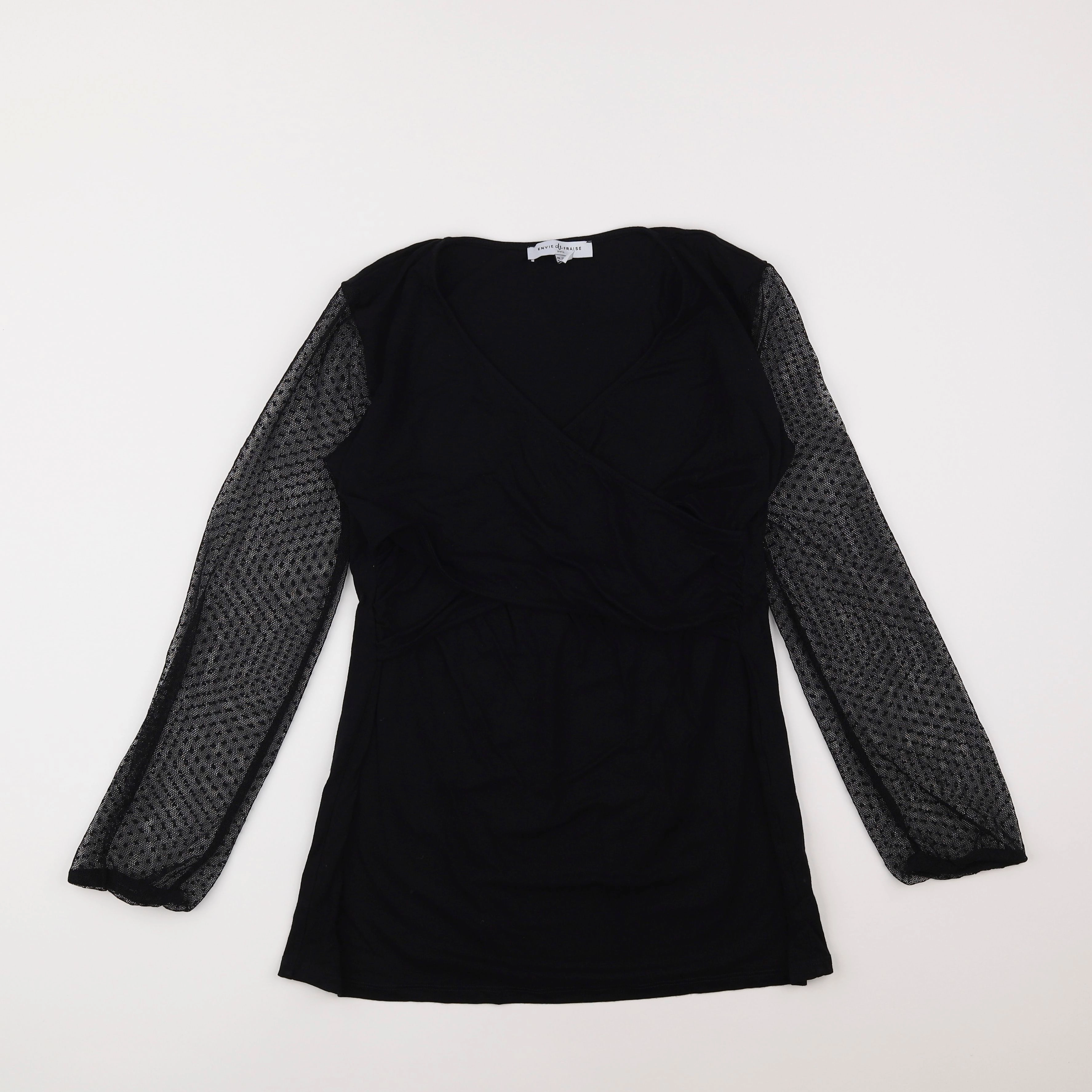 Envie de fraise - tee-shirt grossesse noir - 38 à 40