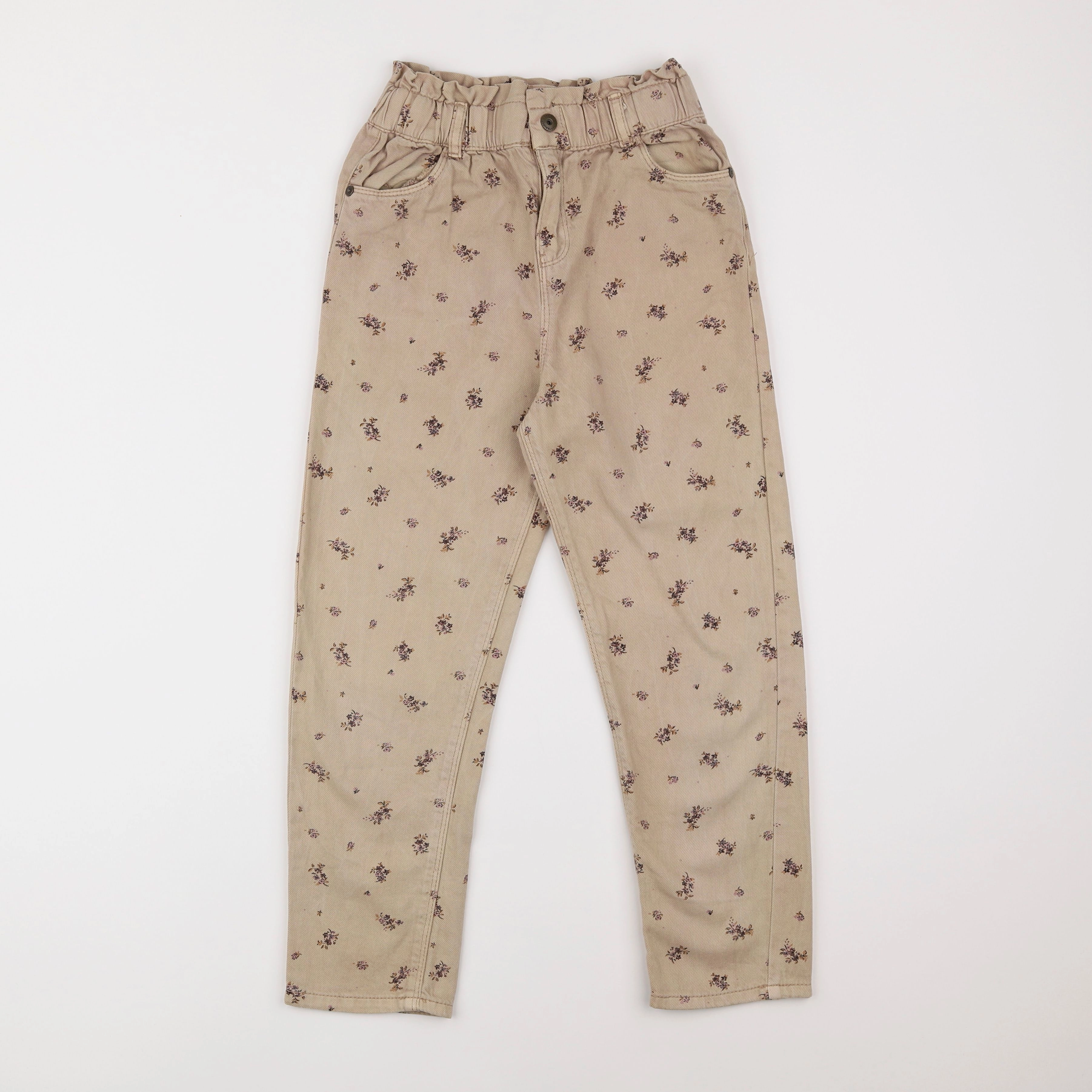 Vertbaudet - pantalon beige - 9 ans