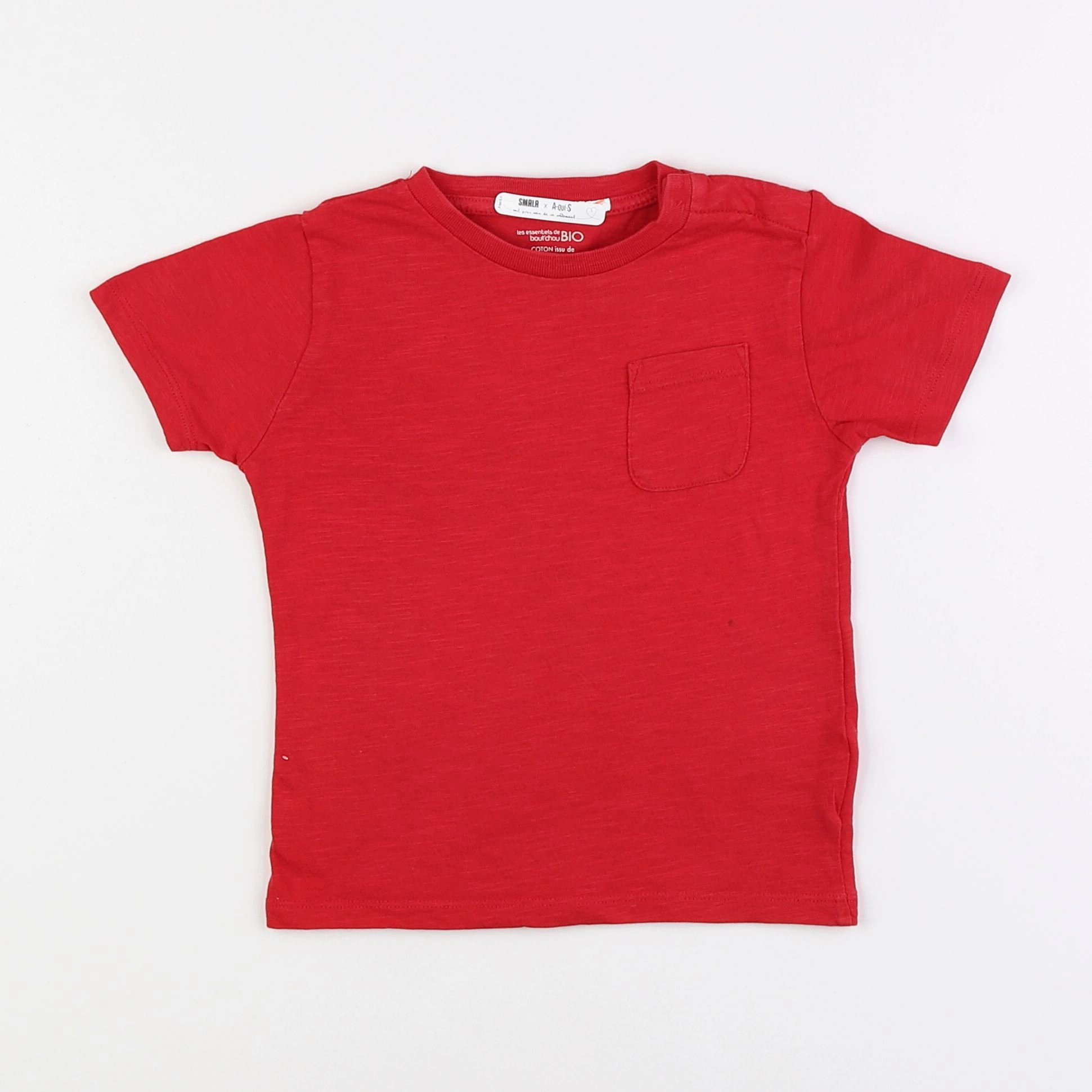 Boutchou - tee-shirt rouge - 3 ans