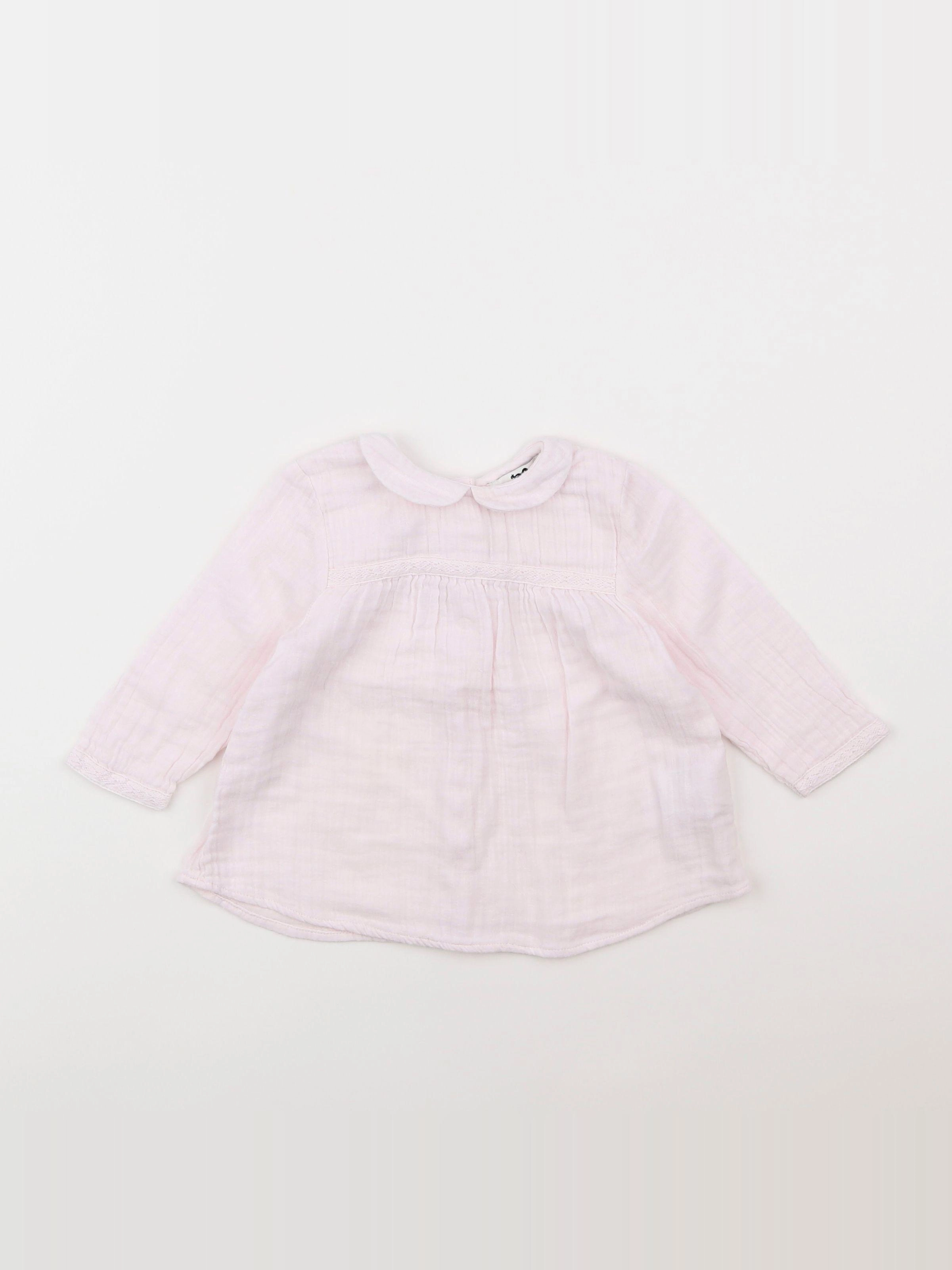 Cyrillus - blouse rose - 9 mois