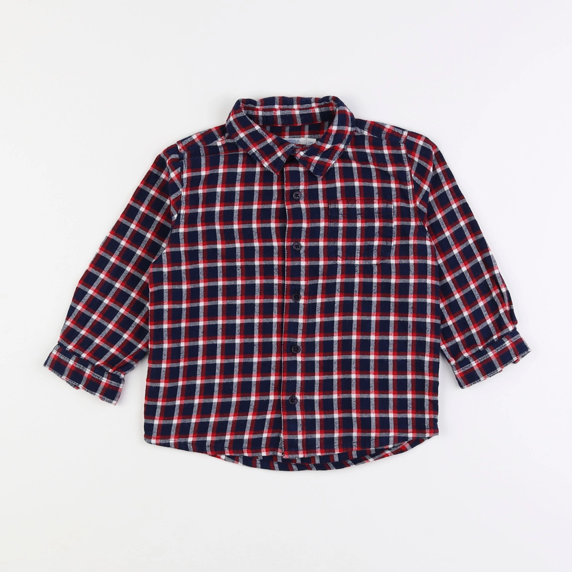 Boutchou - chemise rouge - 2 ans