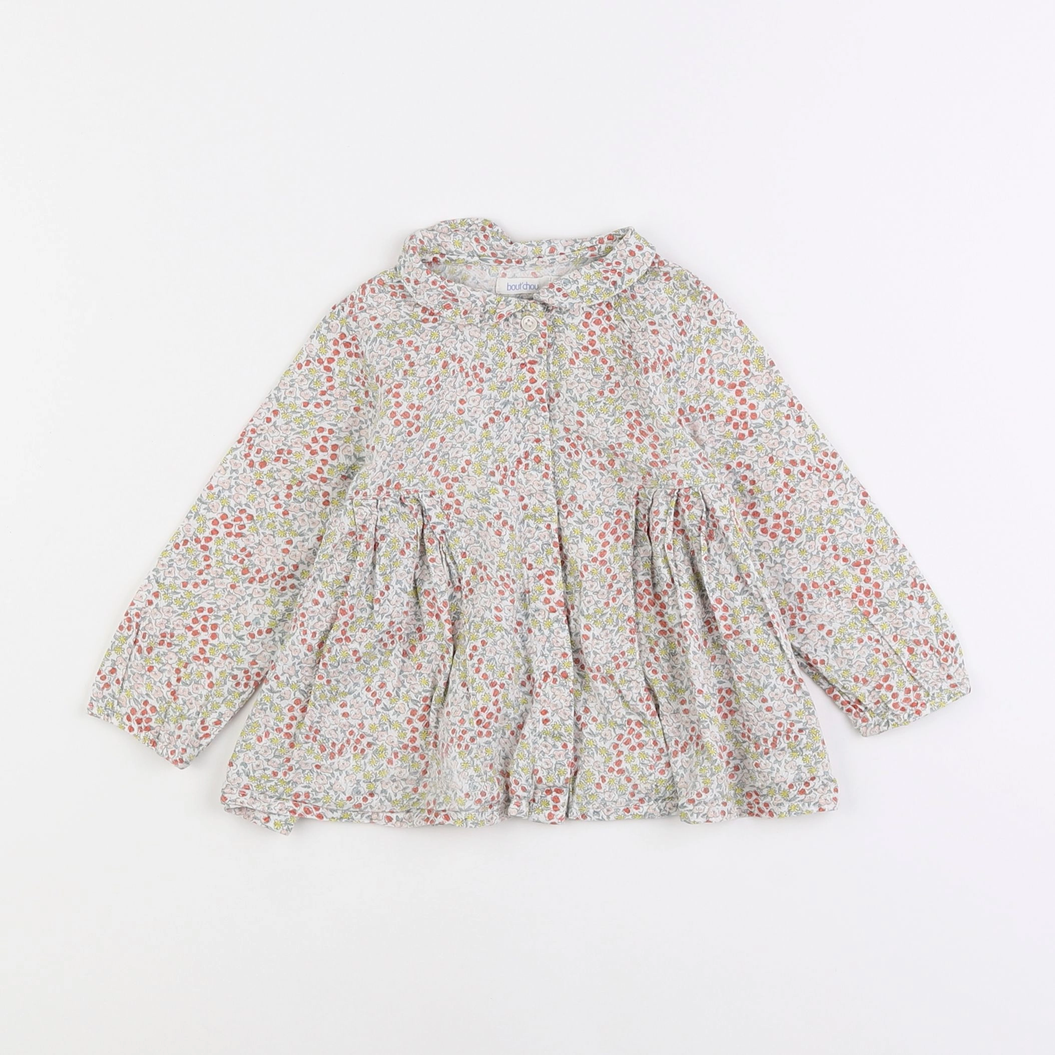 Boutchou - blouse multicolore - 12 mois