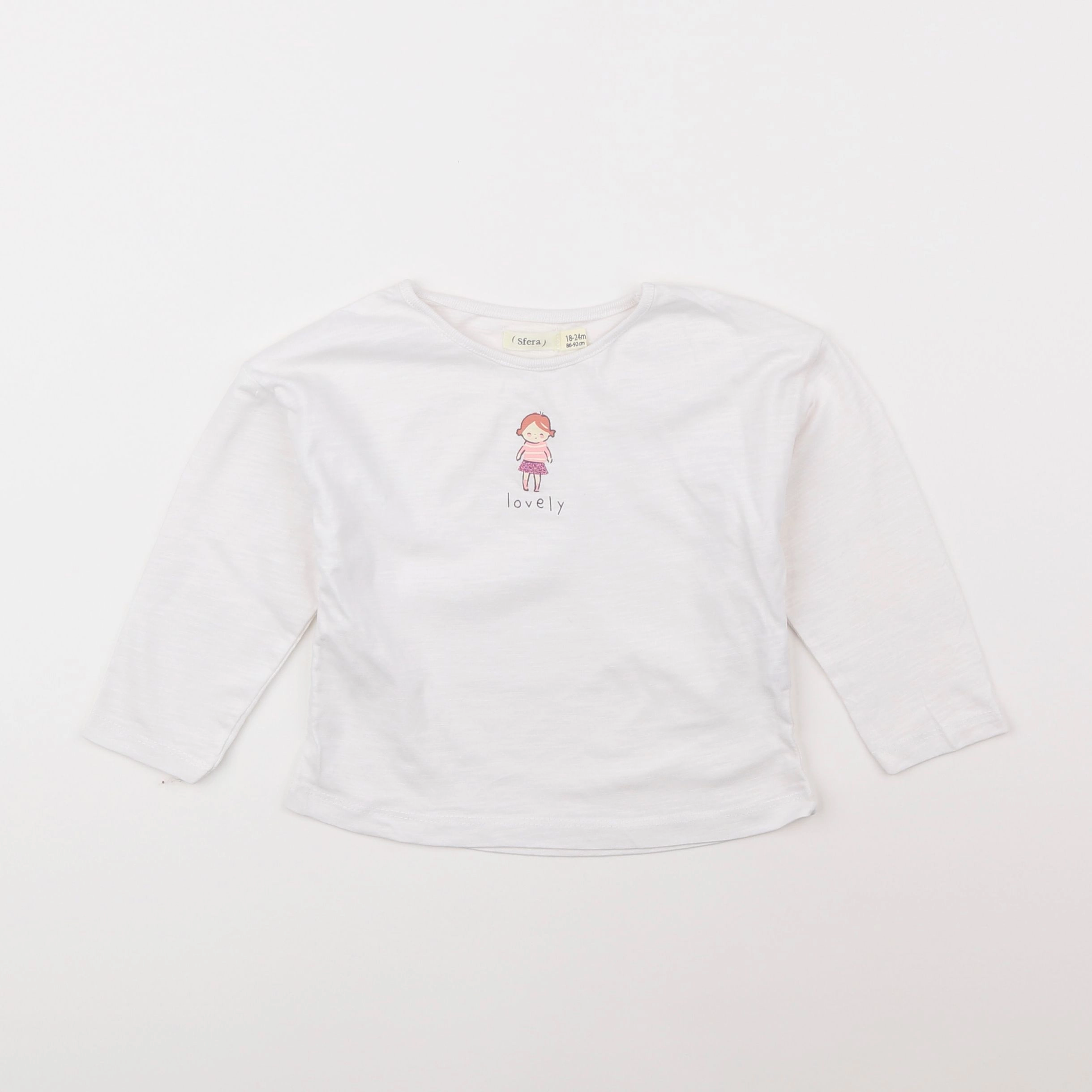 Sfera - tee-shirt blanc - 18 mois à 2 ans