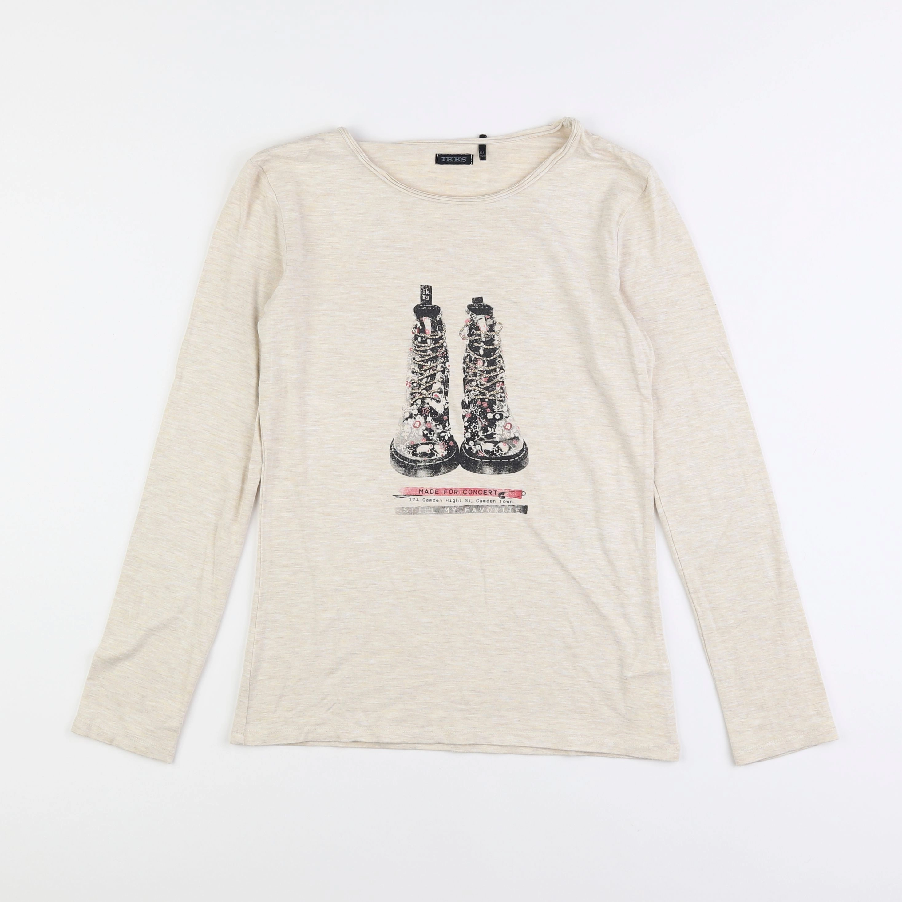 IKKS - tee-shirt beige - 14 ans