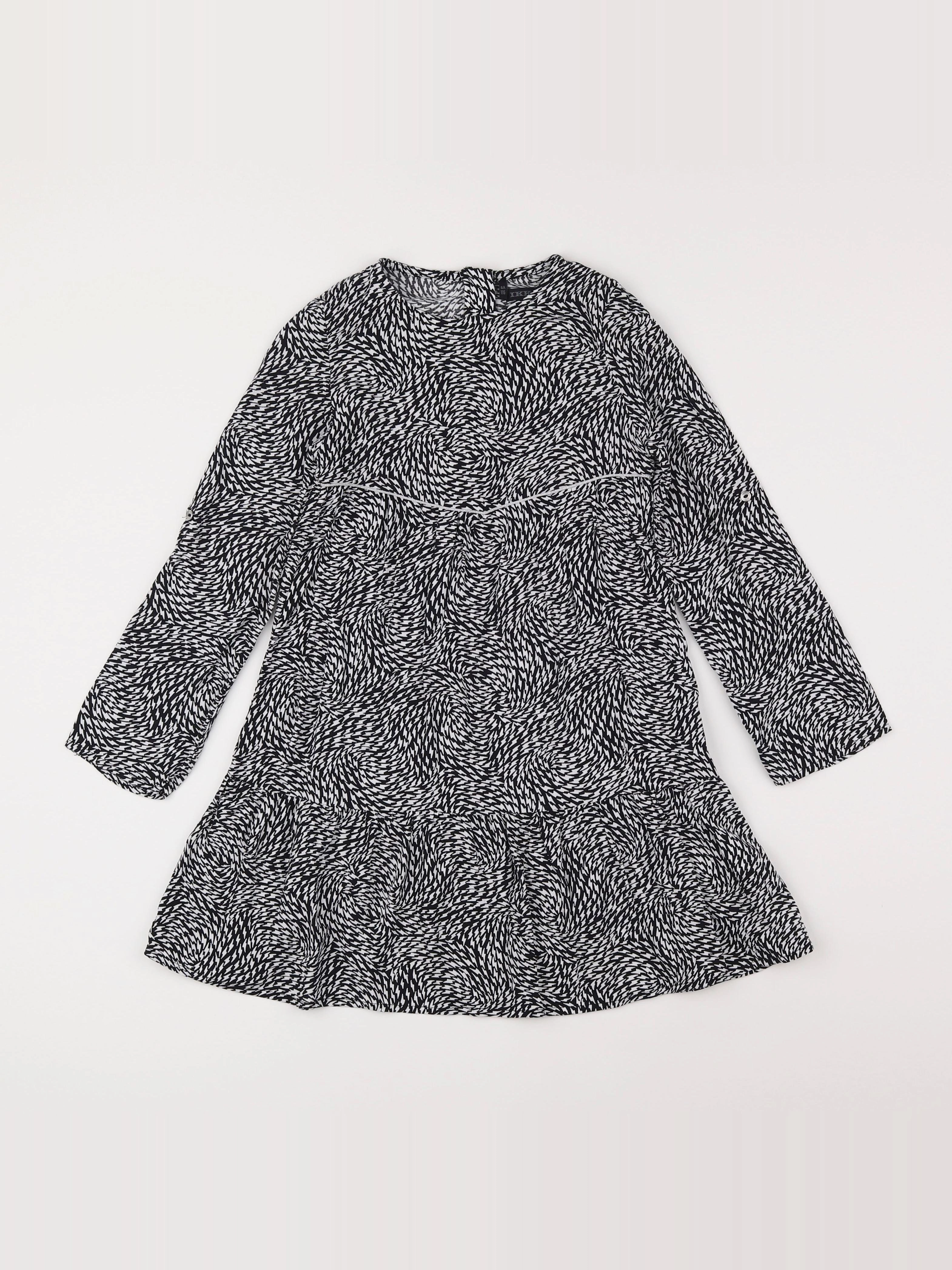 IKKS - robe noir - 6 ans