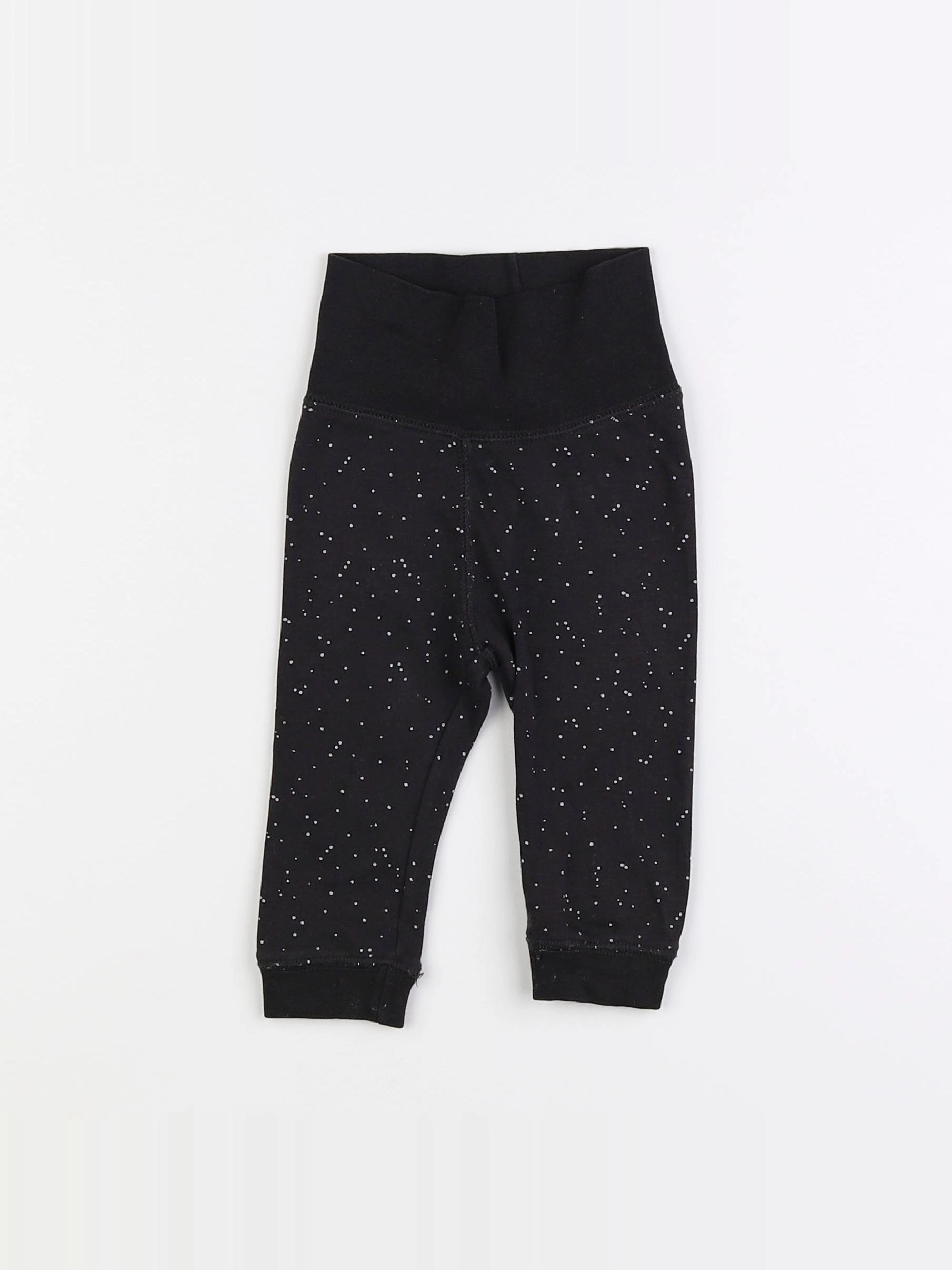 H&M - legging noir - 3/6 mois