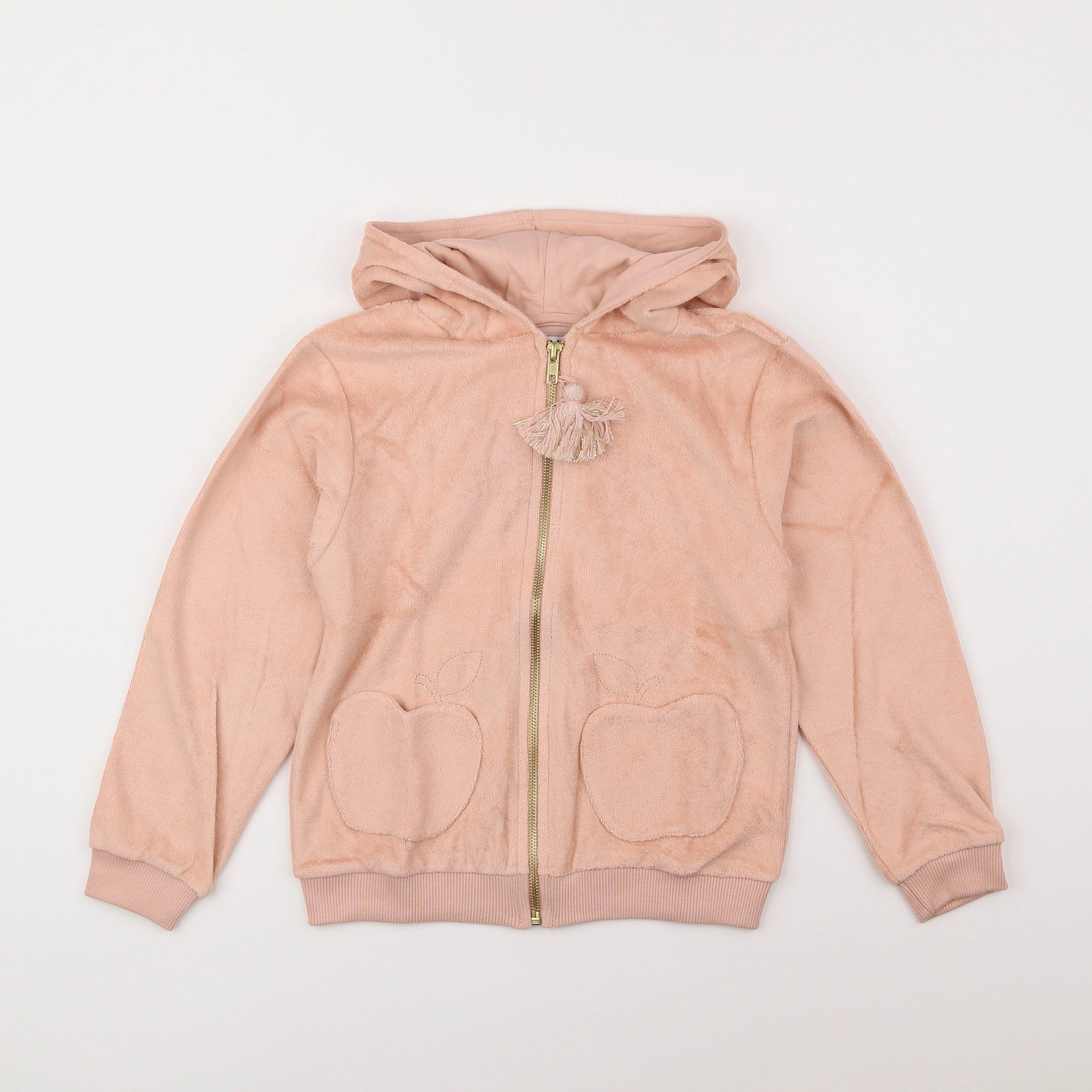 Emile et Ida - sweat éponge orange - 8 ans