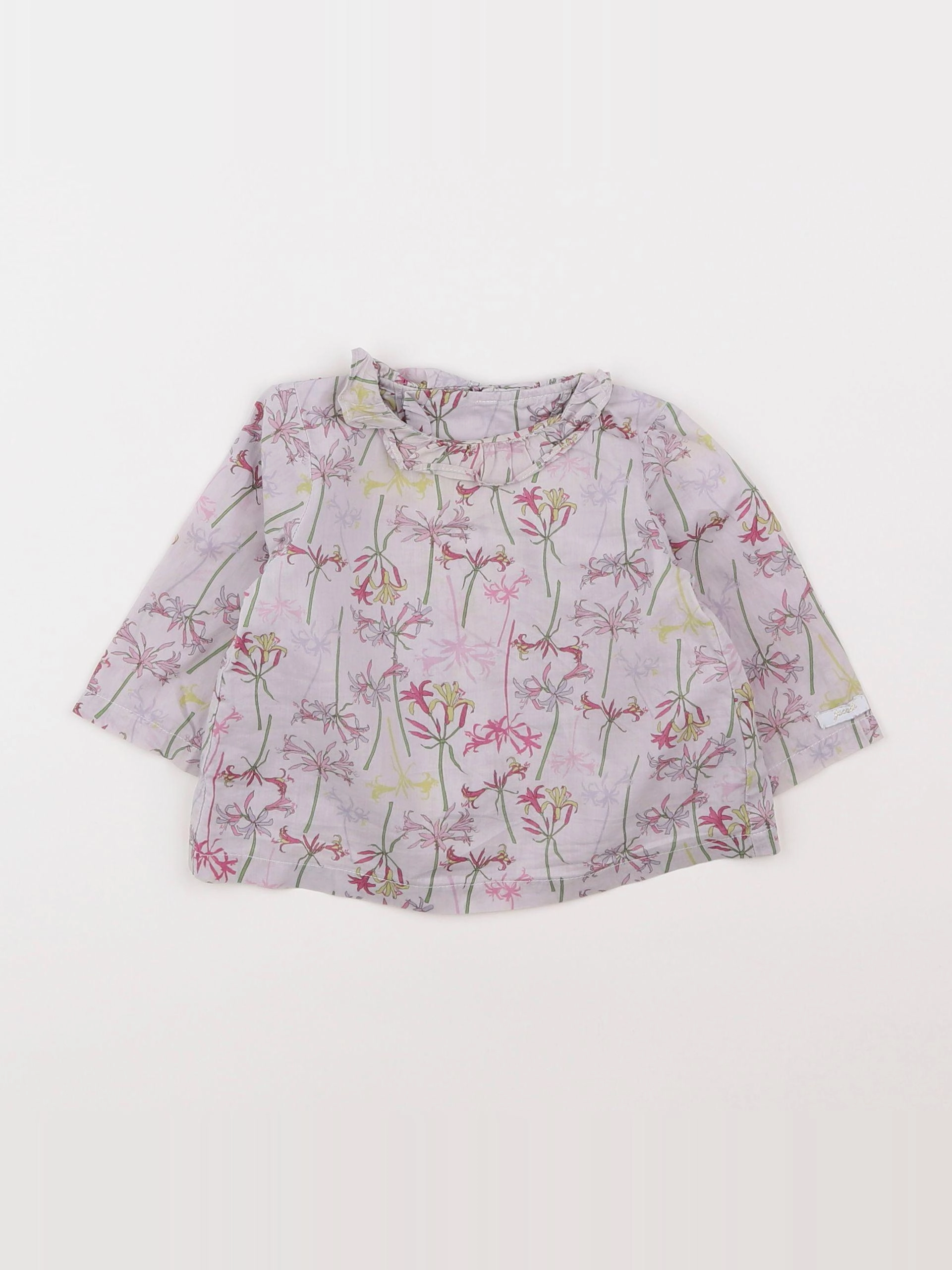 Jacadi - blouse violet - 6 mois