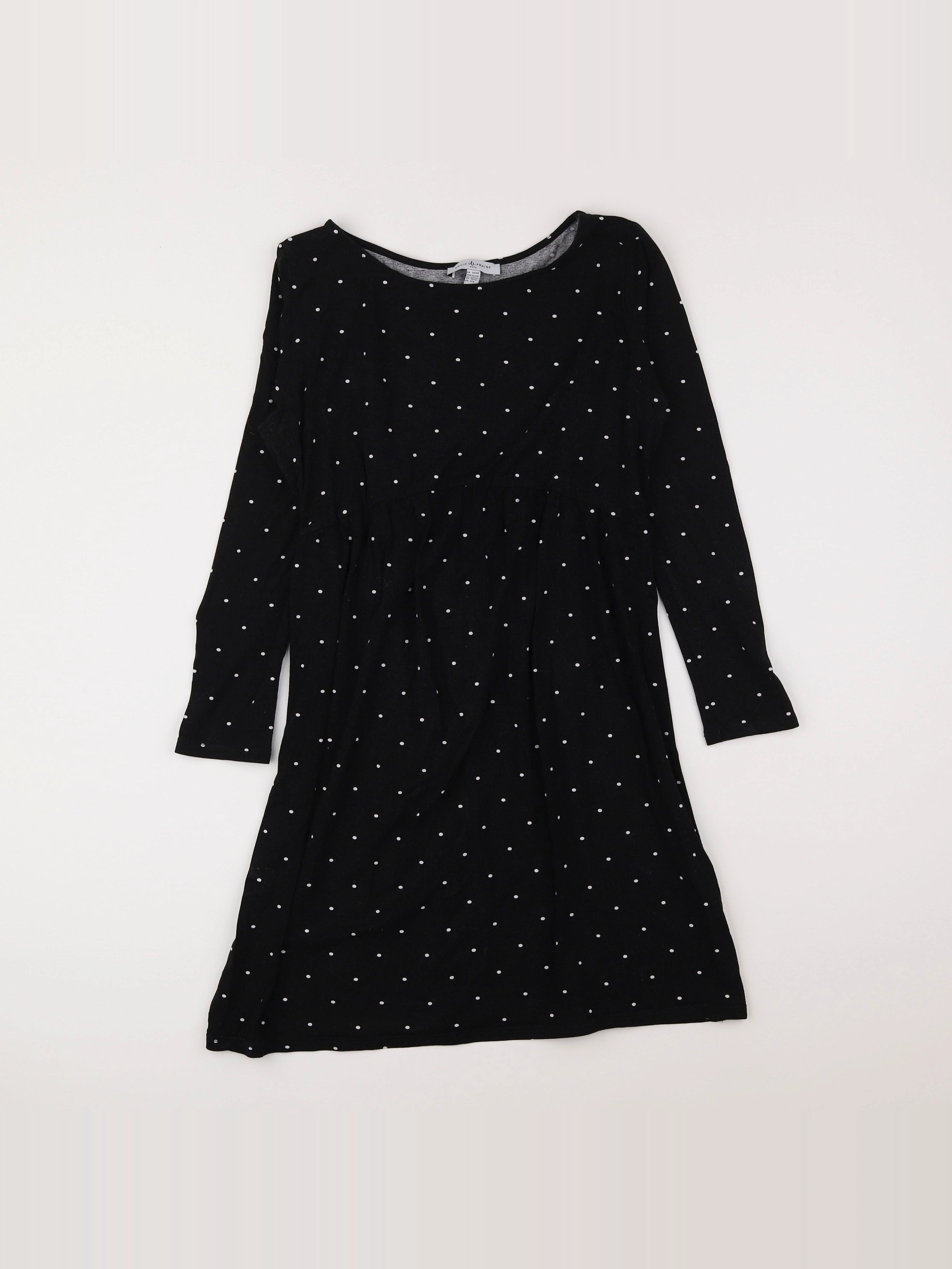 Envie de fraise - robe grossesse noir, blanc - 38 à 40
