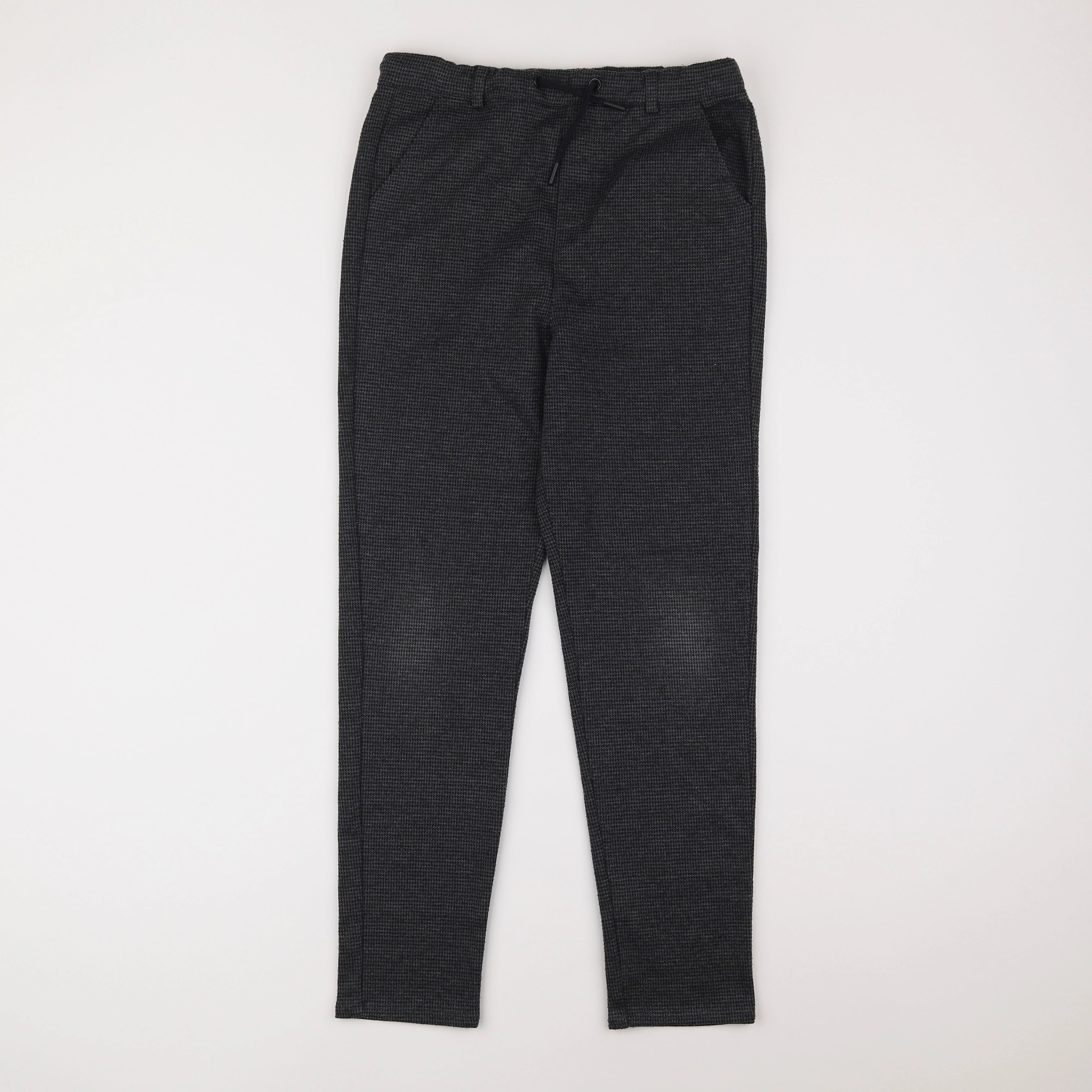 Vertbaudet - pantalon marron, noir - 12 ans