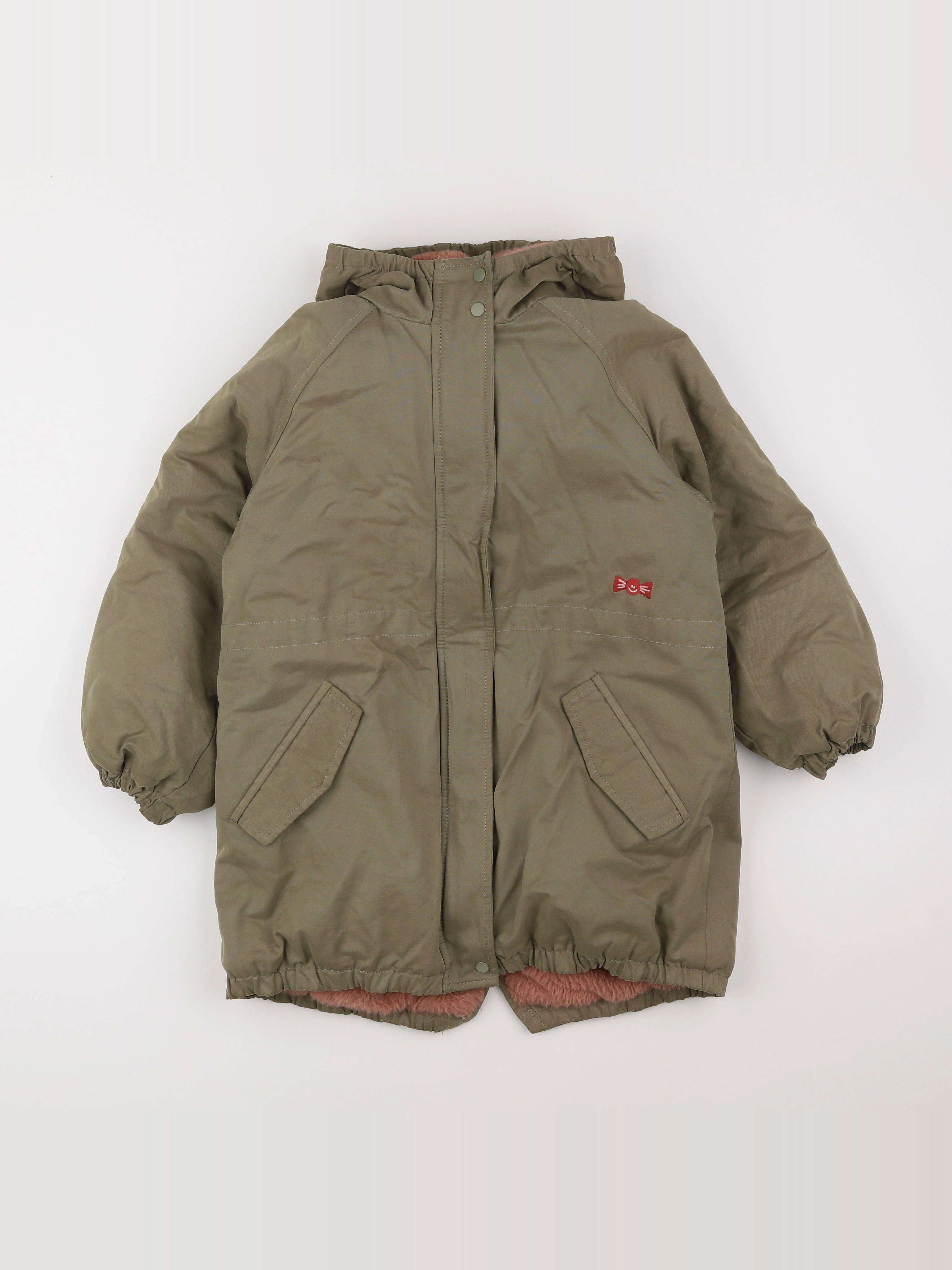 Vertbaudet - parka vert - 10 ans