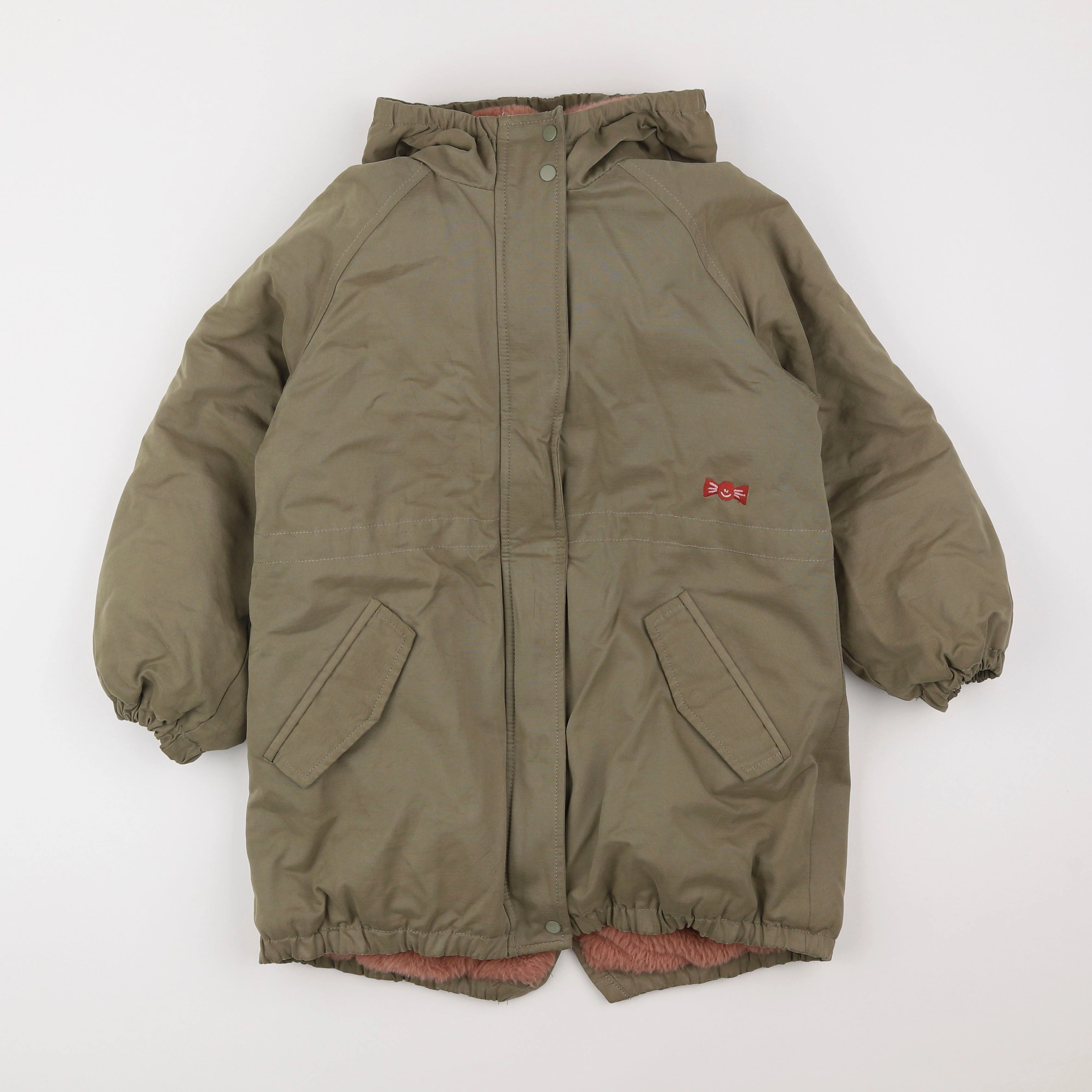 Vertbaudet - parka vert - 10 ans