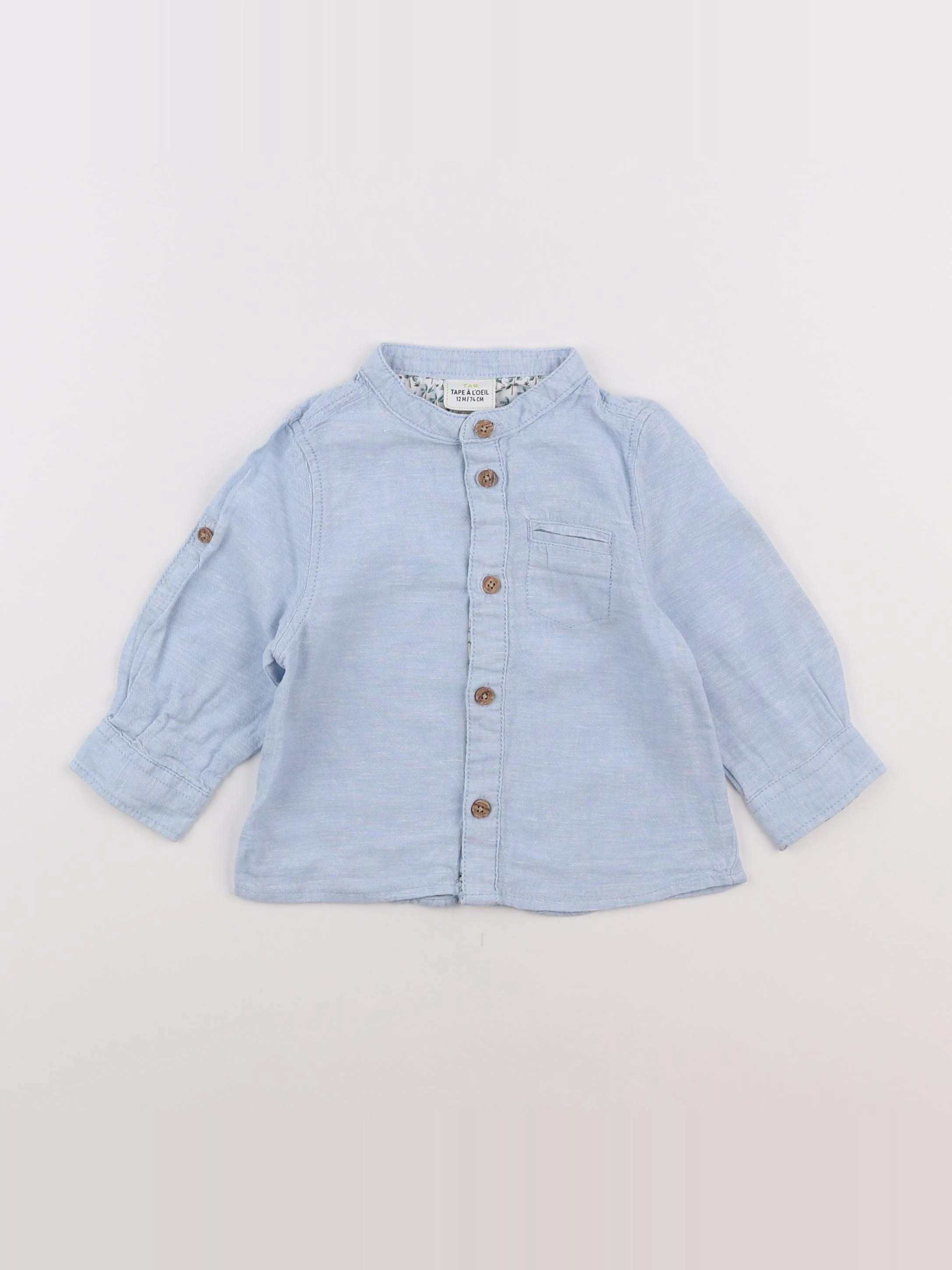 Tape à l'oeil - chemise bleu - 12 mois