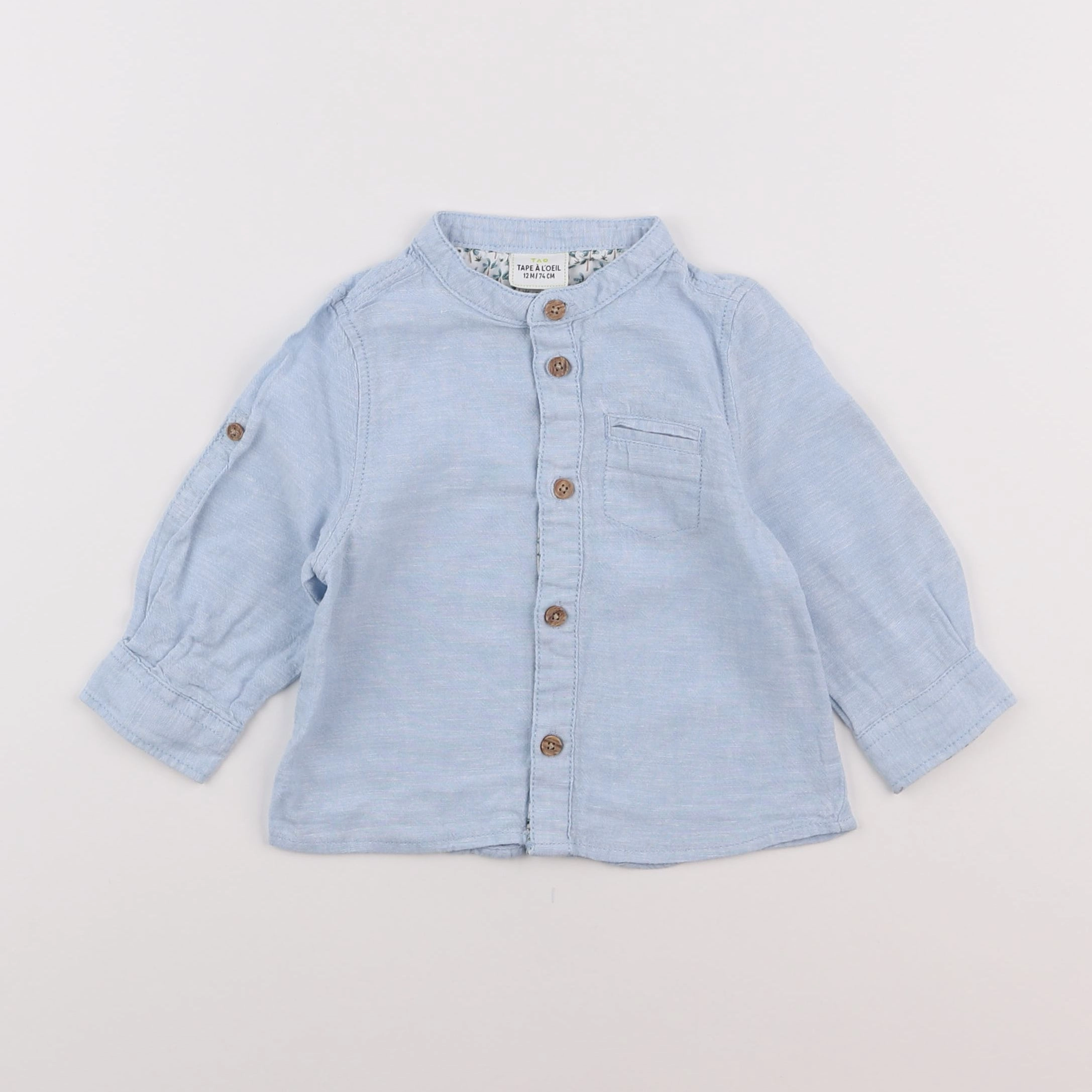 Tape à l'oeil - chemise bleu - 12 mois